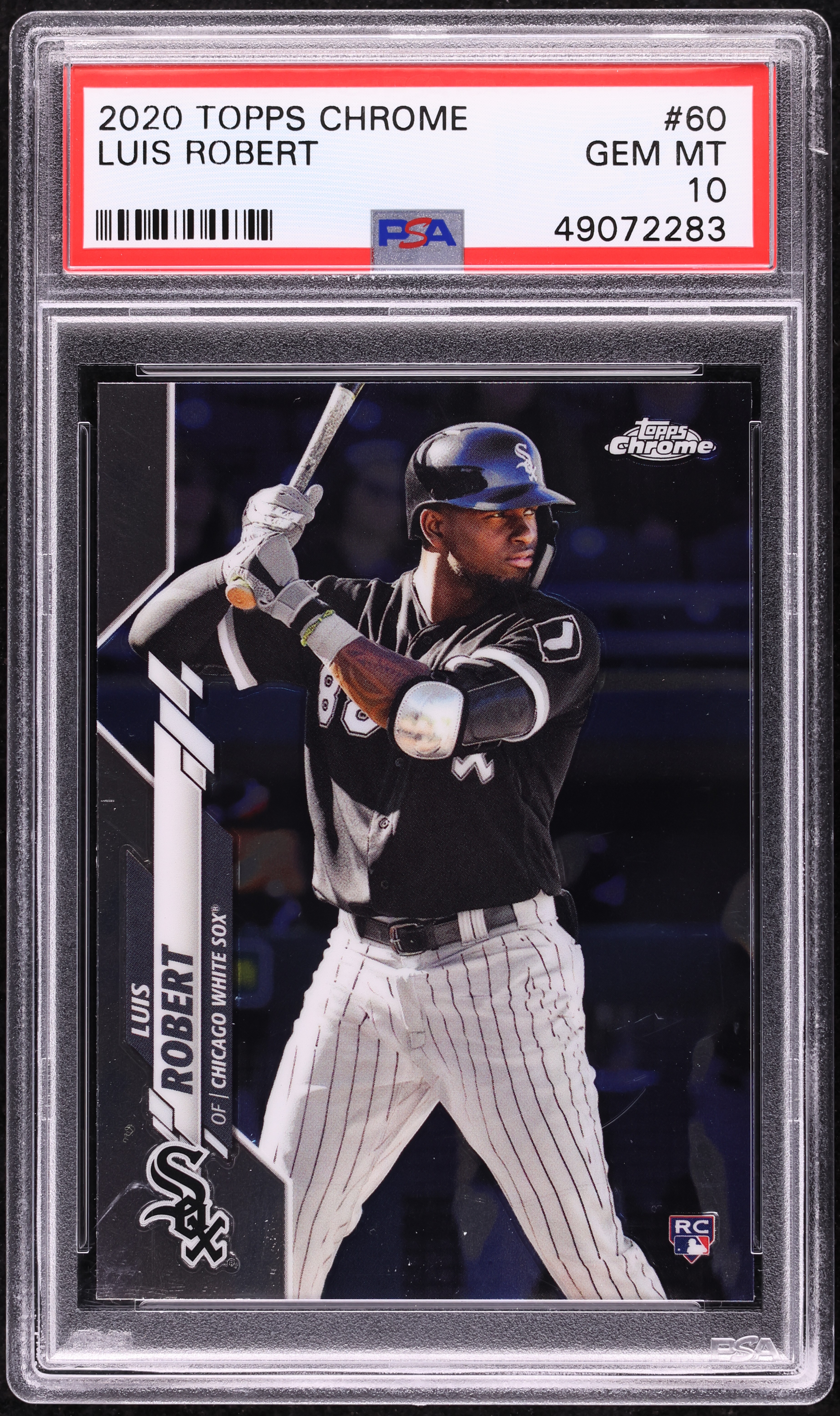 その他 2020 topps montgomery luis robert psa10 2020 Topps Chrome Luis Robert ROOKIE #60 PSA 10 GEM MINT on