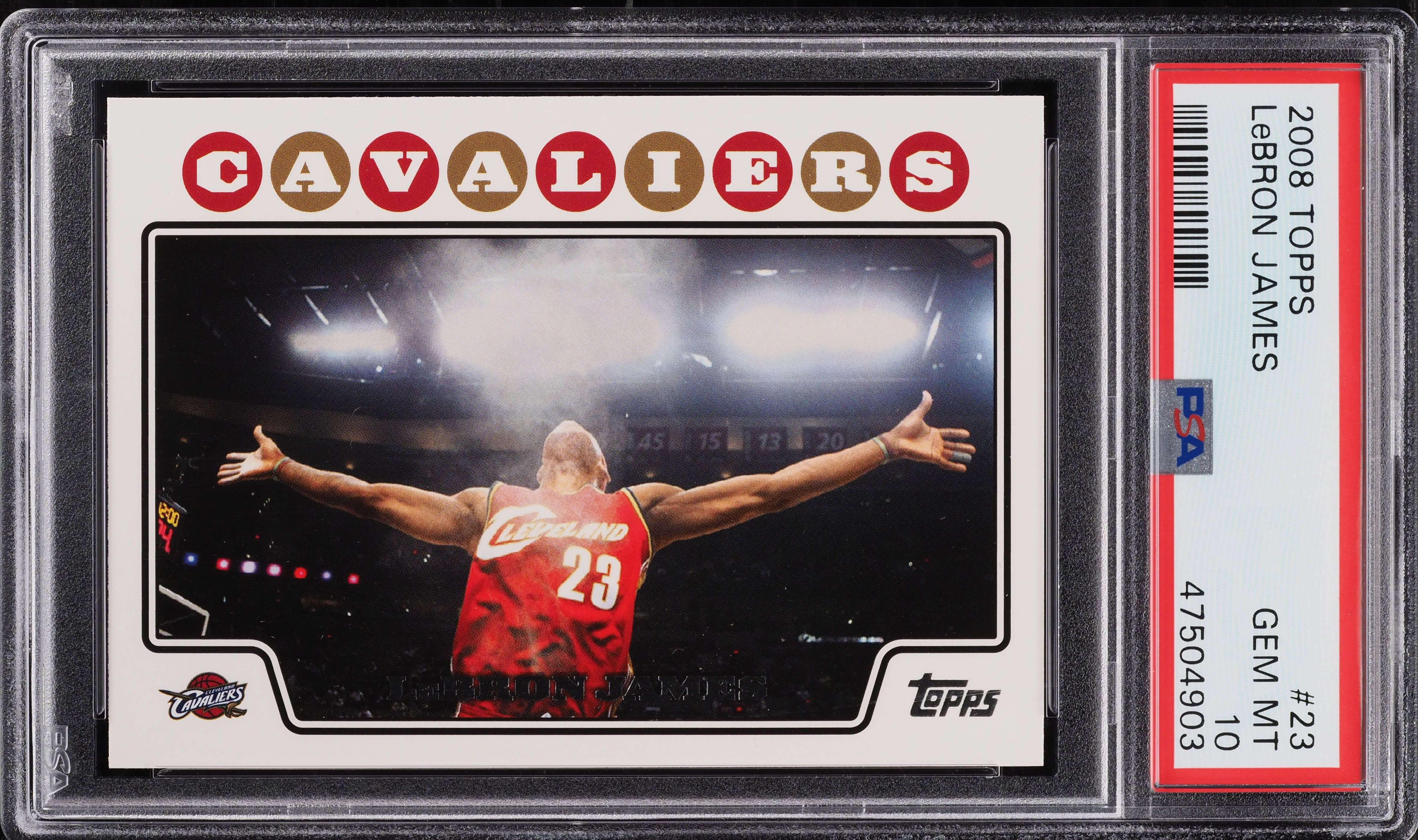 2008 Topps Basketball LeBron James #23 PSA 10 GEM MINT on Fanatics