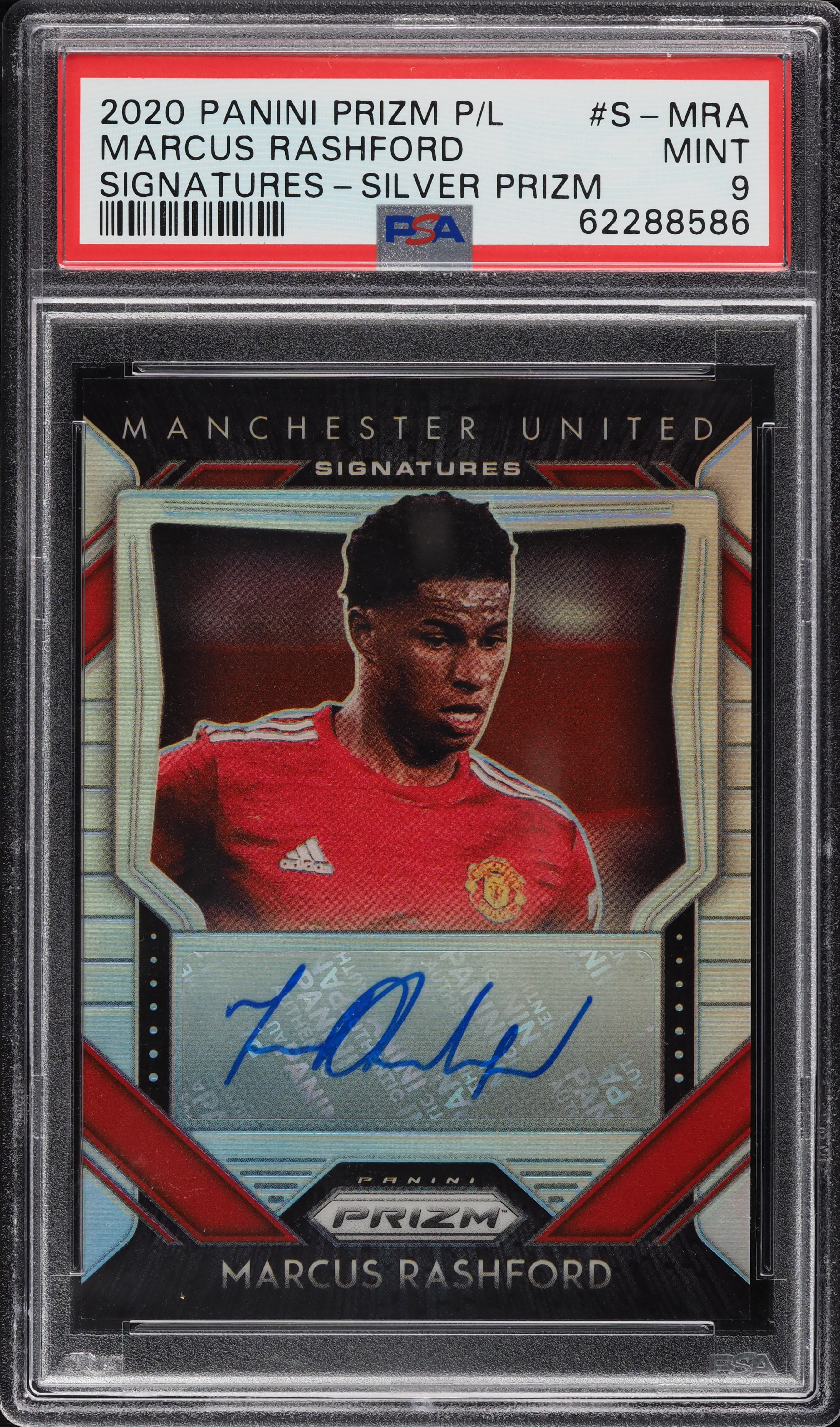 2020 Panini Prizm Premier League Signatures Silver Marcus Rashford