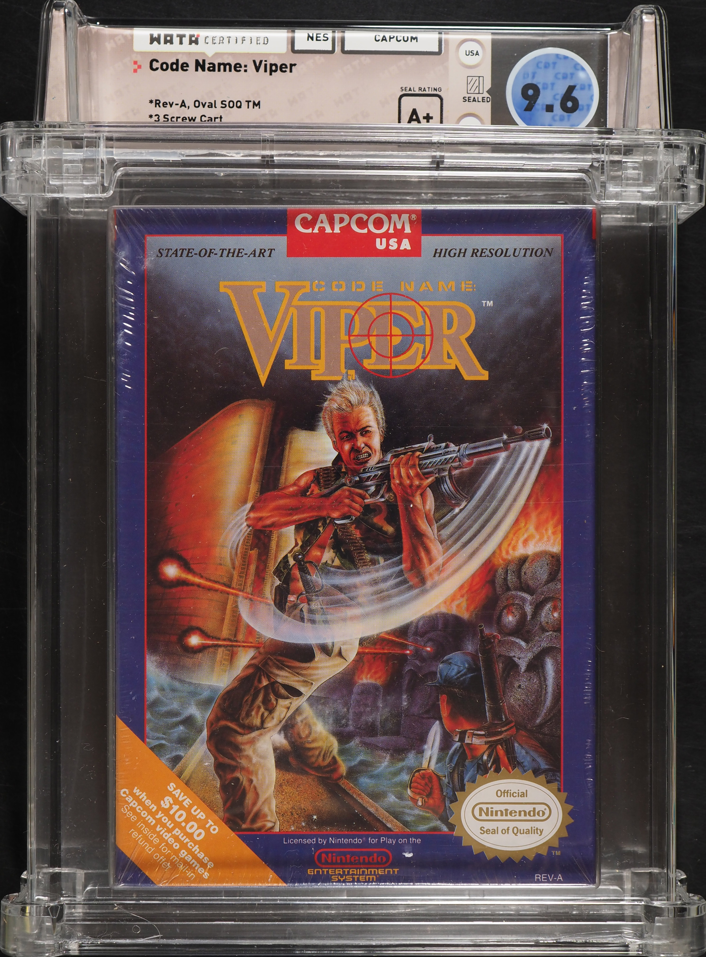 1990 Nintendo Entertainment System NES Code Name: Viper WATA 9.6