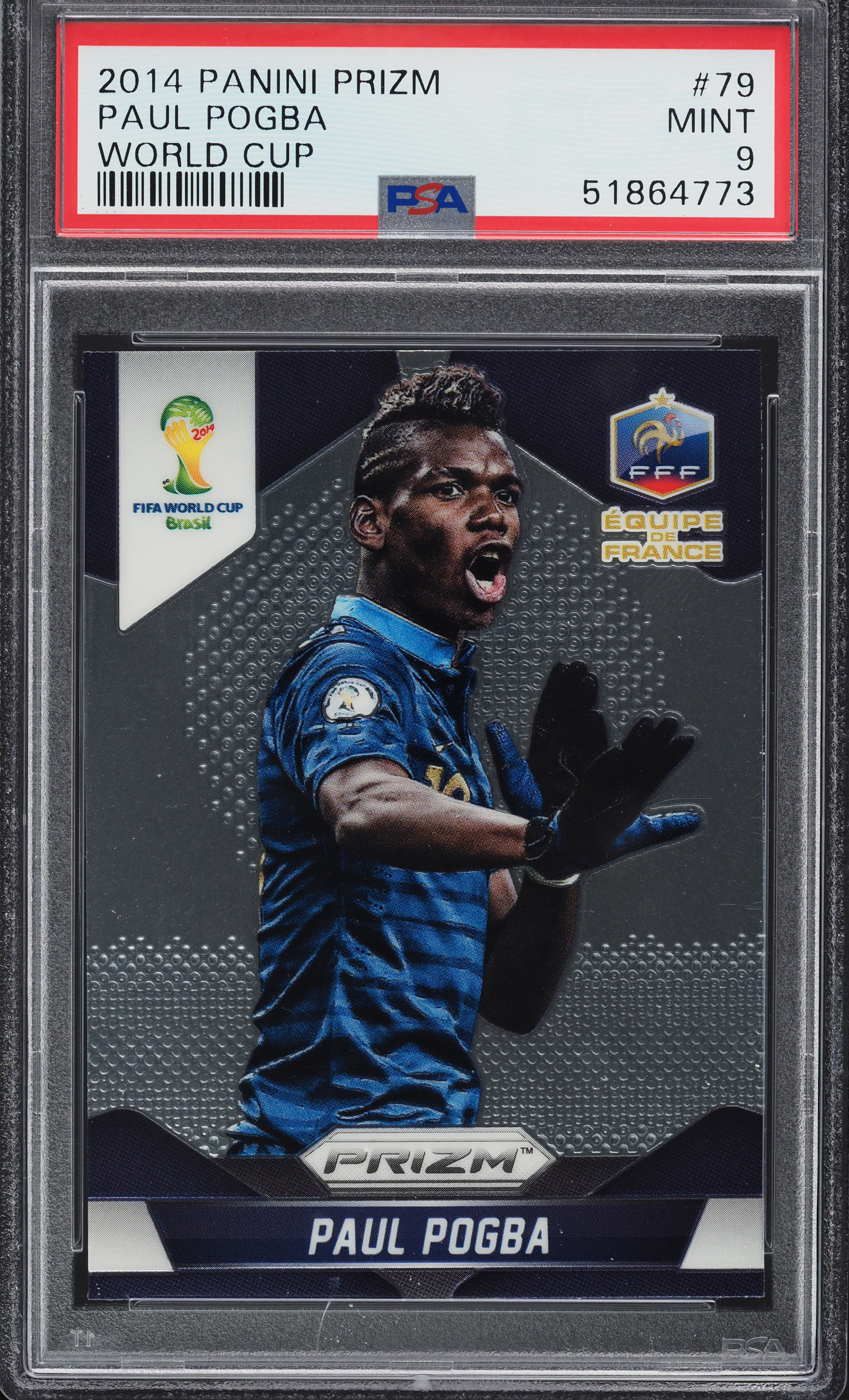 2014 Panini Prizm World Cup Paul Pogba #79 PSA 9 MINT on Fanatics 
