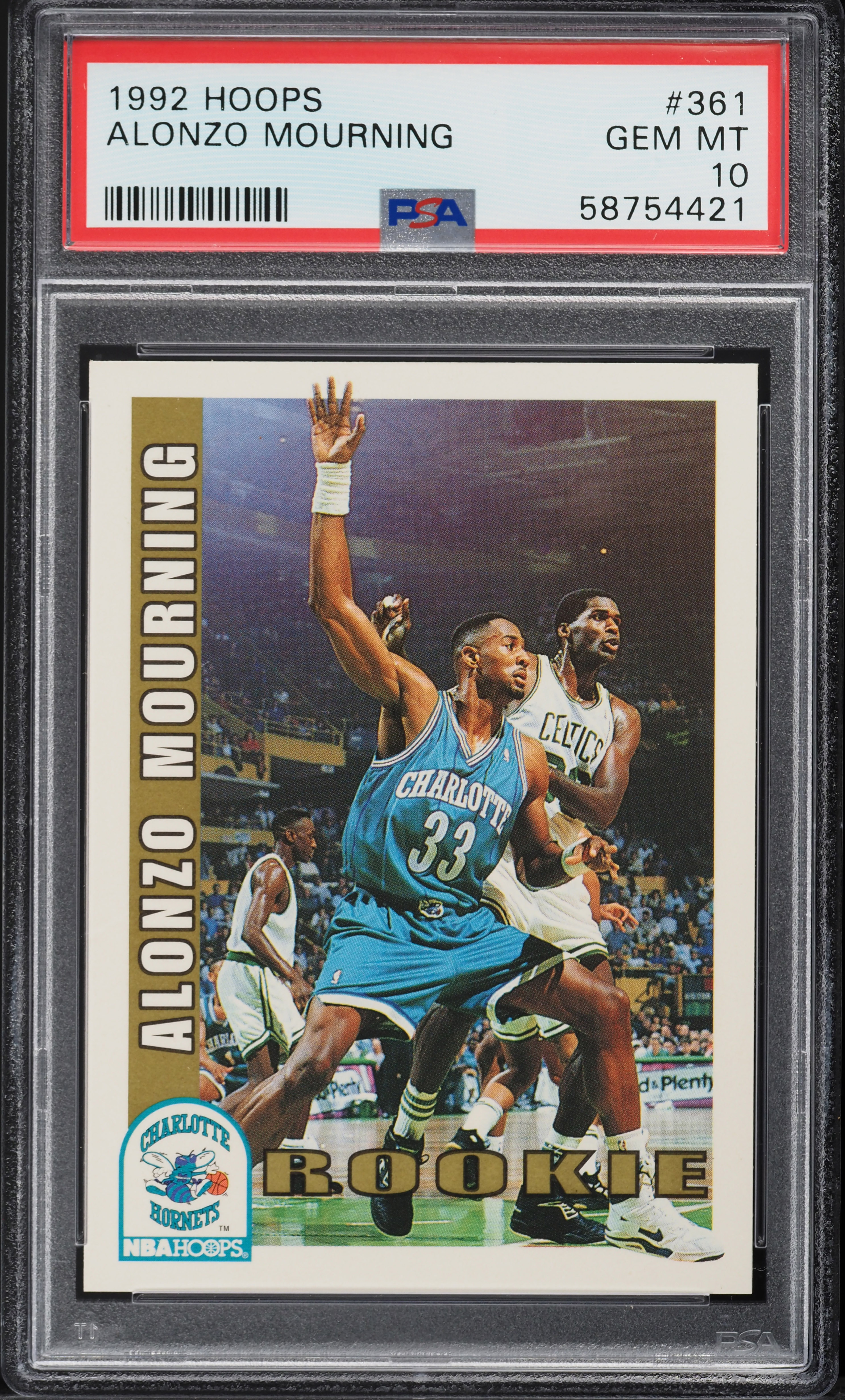 1992 Hoops Alonzo Mourning ROOKIE #361 PSA 10 GEM MINT on Fanatics