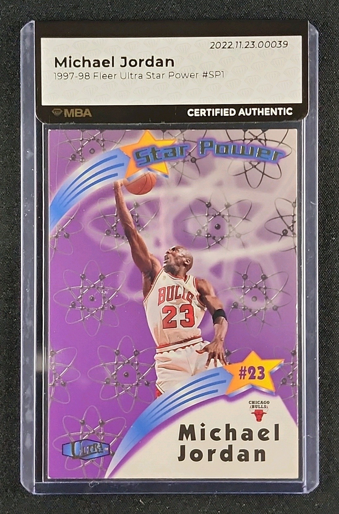 1997 Ultra Star Power Michael Jordan #SP1 MBA AUTH on Fanatics Collect
