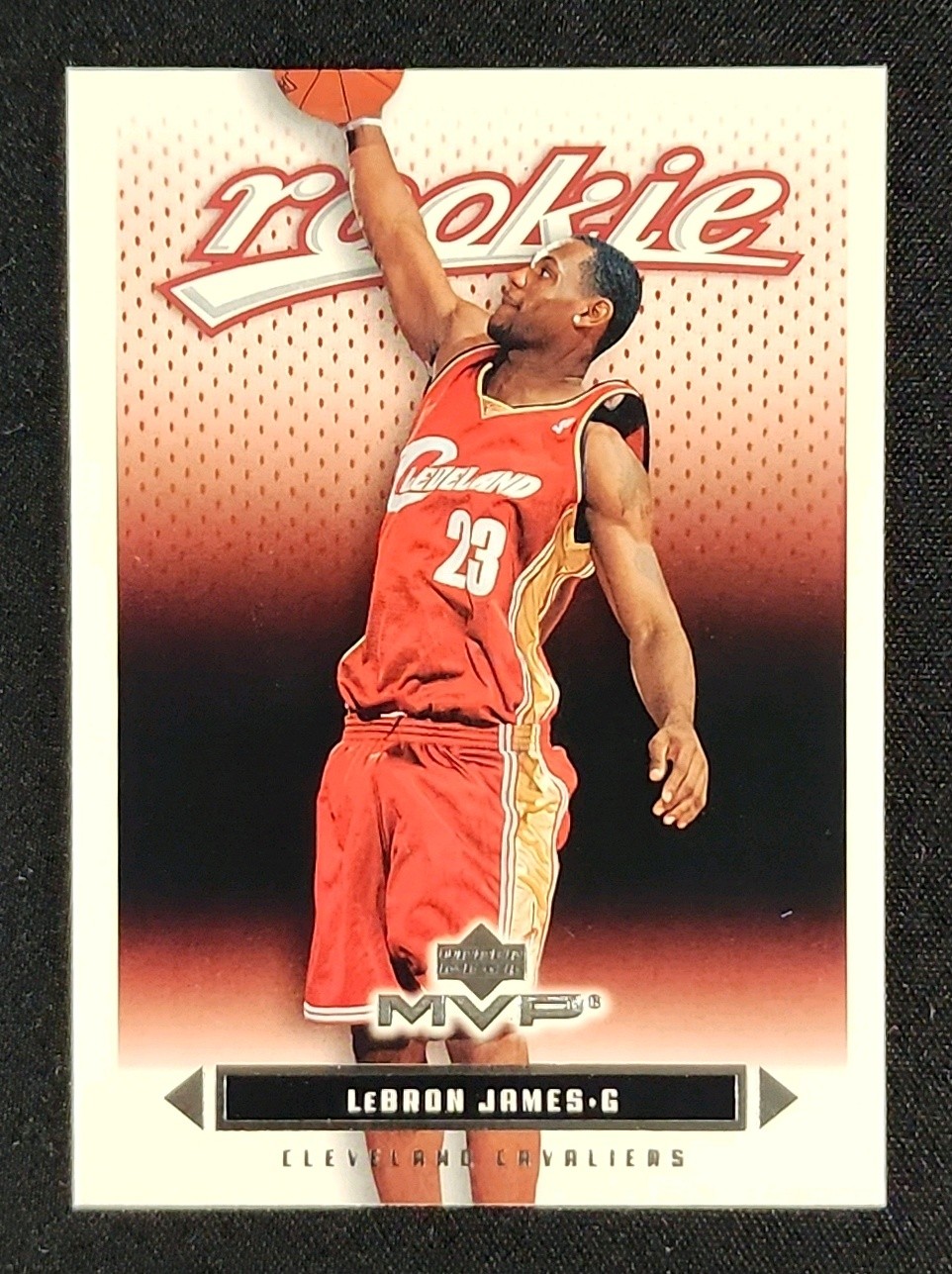 2003 Upper Deck MVP LeBron James ROOKIE #201 MBA AUTH on Fanatics