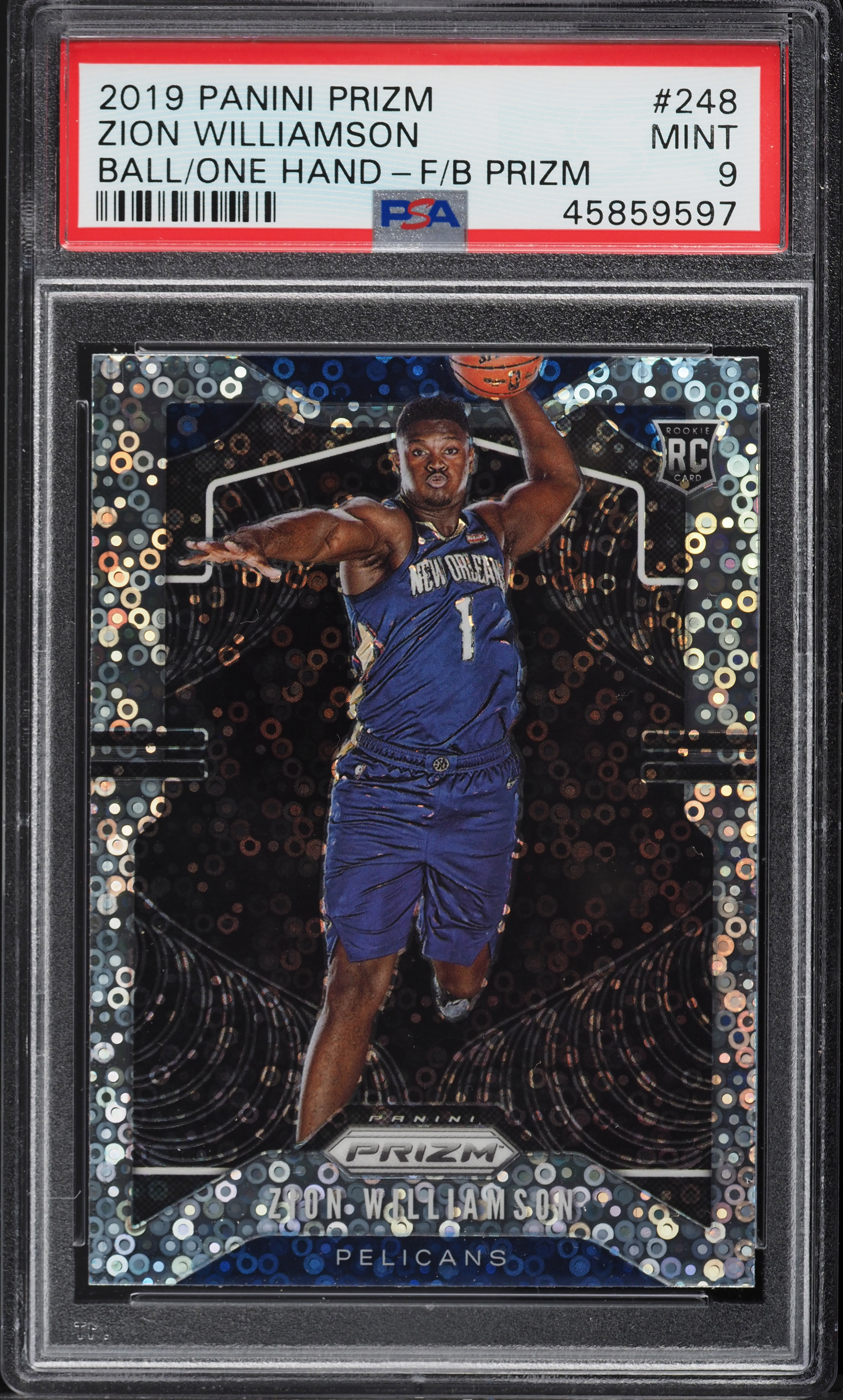 2019 Panini Prizm Variation Fast Break Prizms Zion Williamson