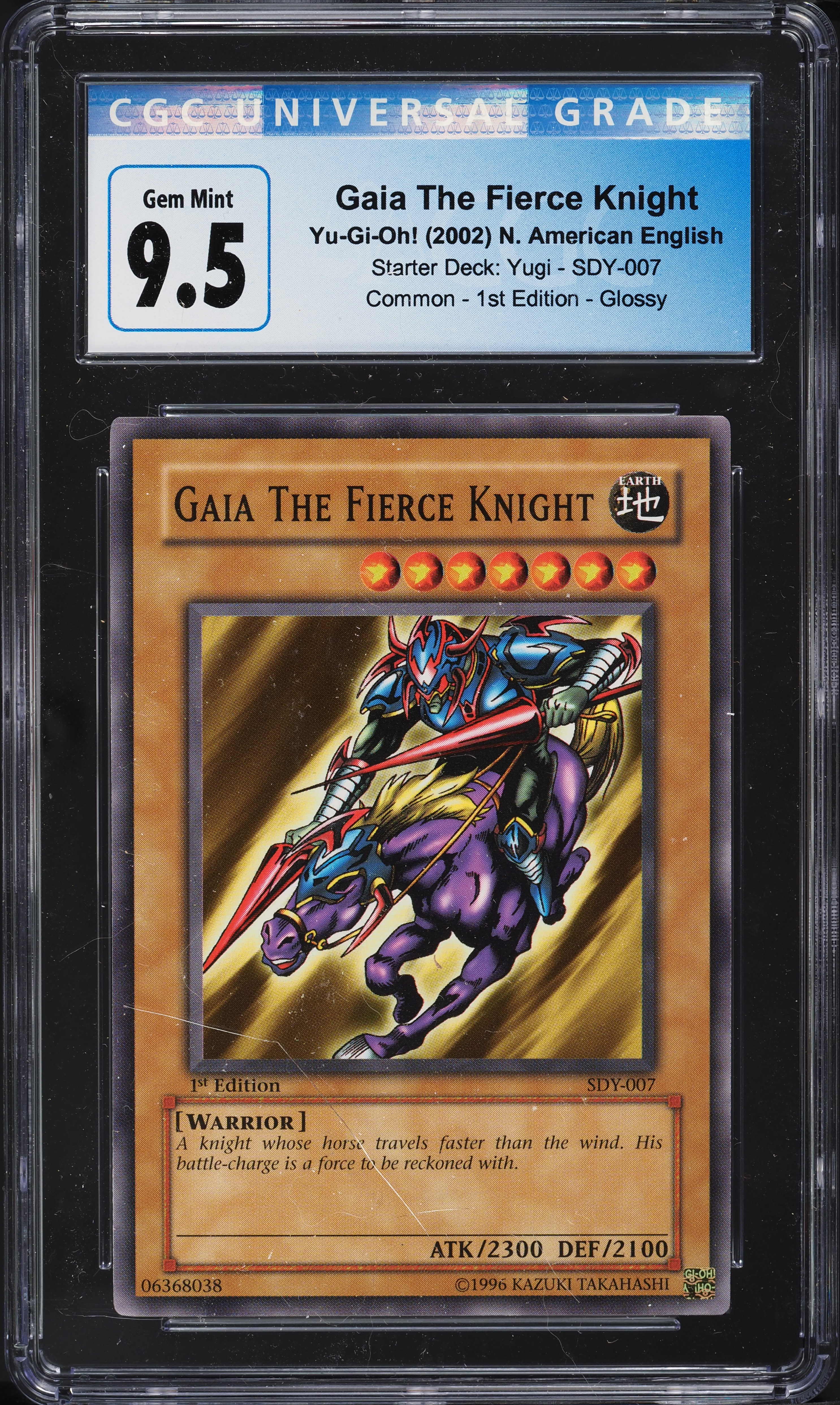 2002 Yu-Gi-Oh! Starter Deck Yugi 1st Ed Gaia The Fierce Knight