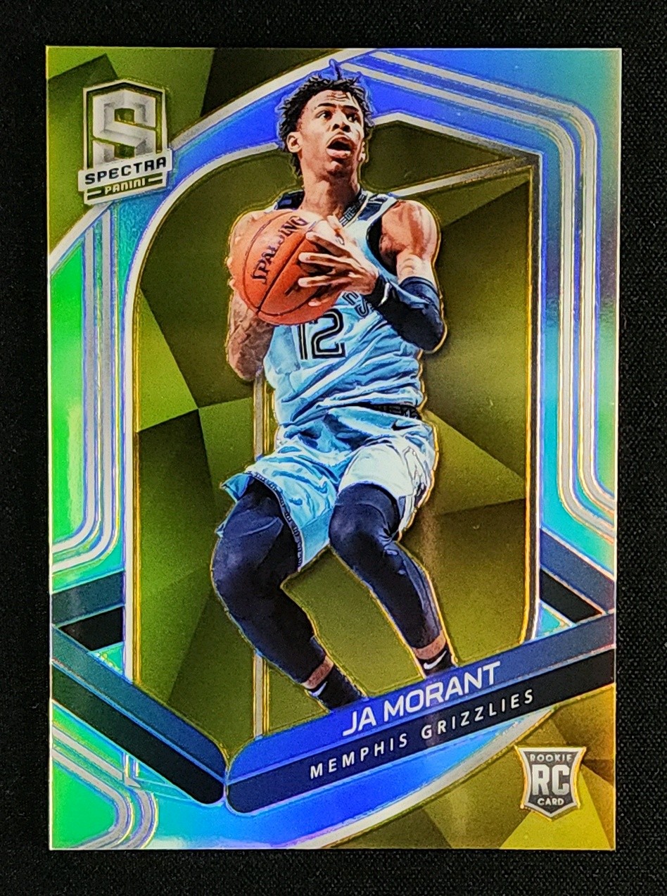 2019 Panini Spectra Gold Prizm Ja Morant ROOKIE /10 #119 MBA AUTH