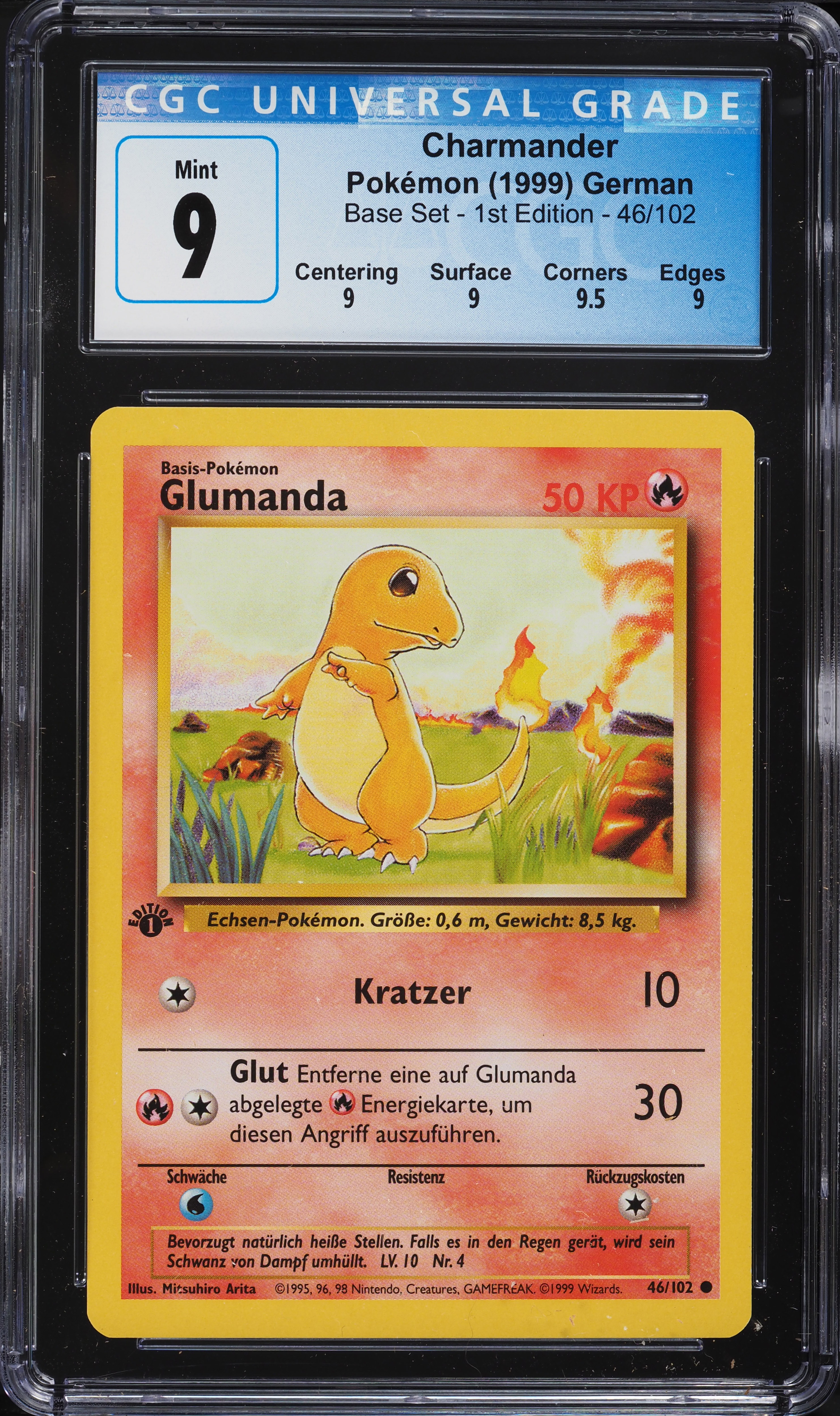 glumanda pokemon card value Karte 151 Black-Star-Promo HOLO SVP047 (30) This Pokemon does 10 damage to itself. 1999 Pokemon German Base Set