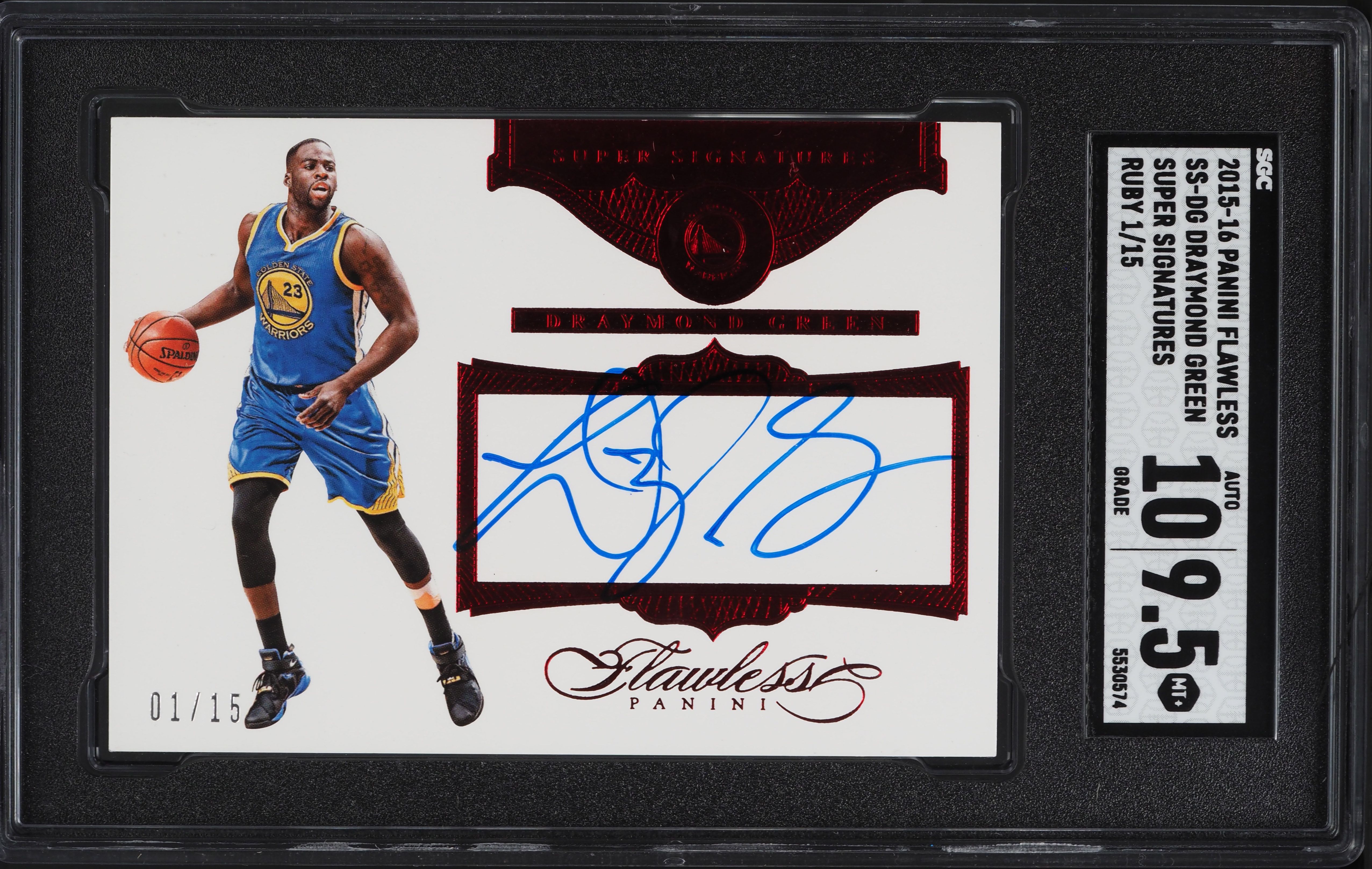 2015 Panini Flawless Super Ruby Draymond Green AUTO 1/15 #SS-DG