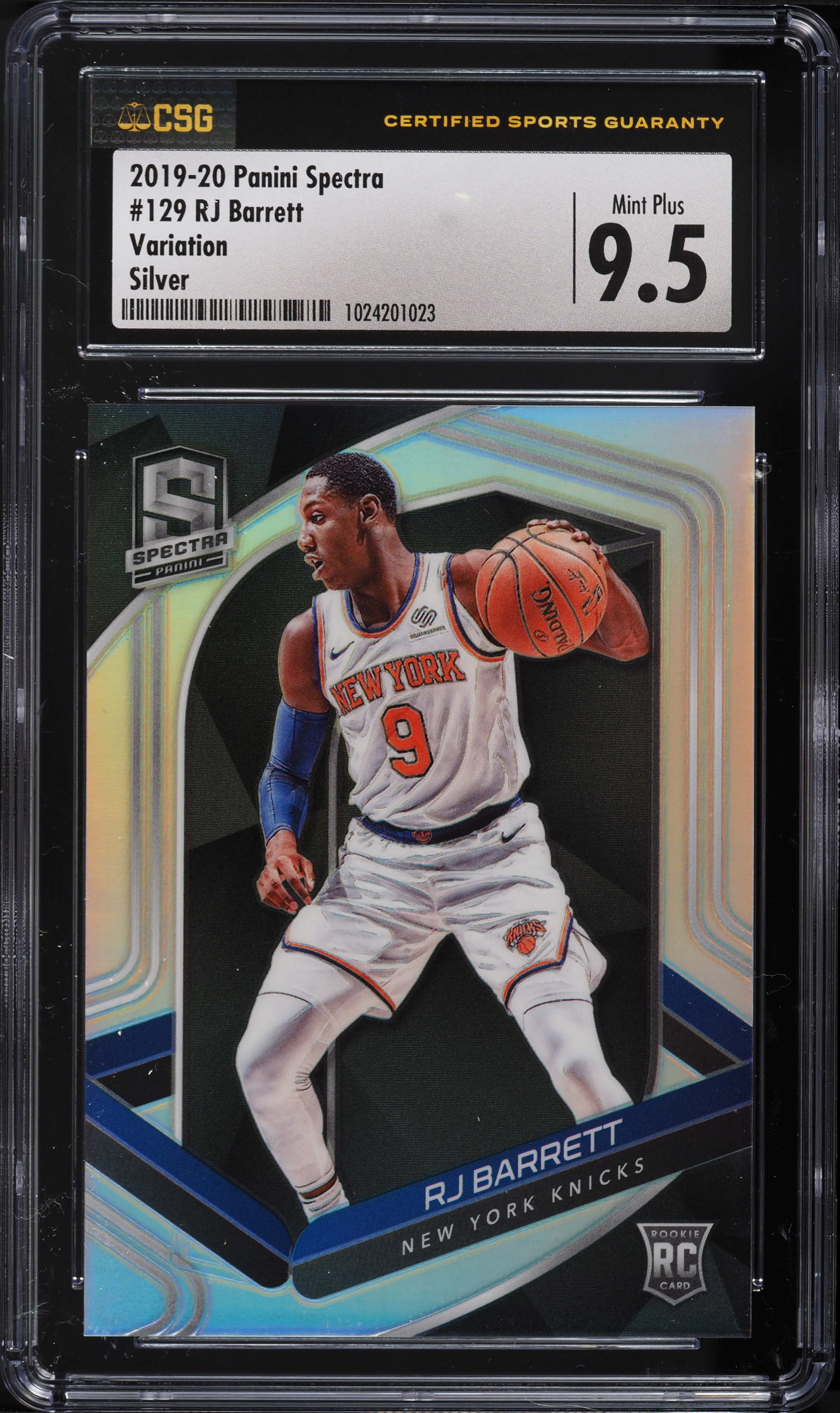 その他 RJ Barrett RC rookie auto PSA9 2019 Panini Spectra Variation Silver RJ Barrett ROOKIE #129 CSG