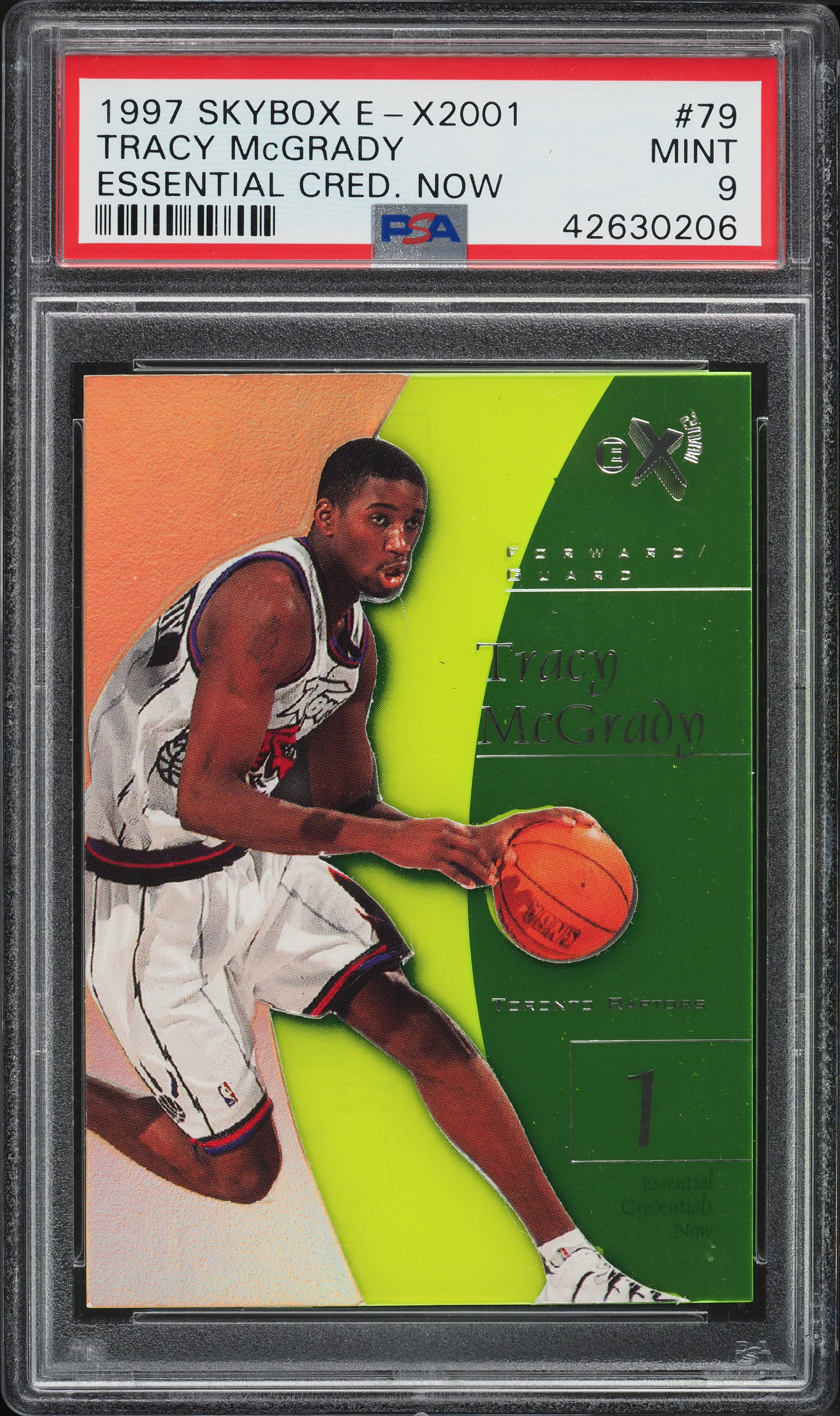 1997 Skybox E-X2001 Essential Credentials Now Tracy McGrady ROOKIE