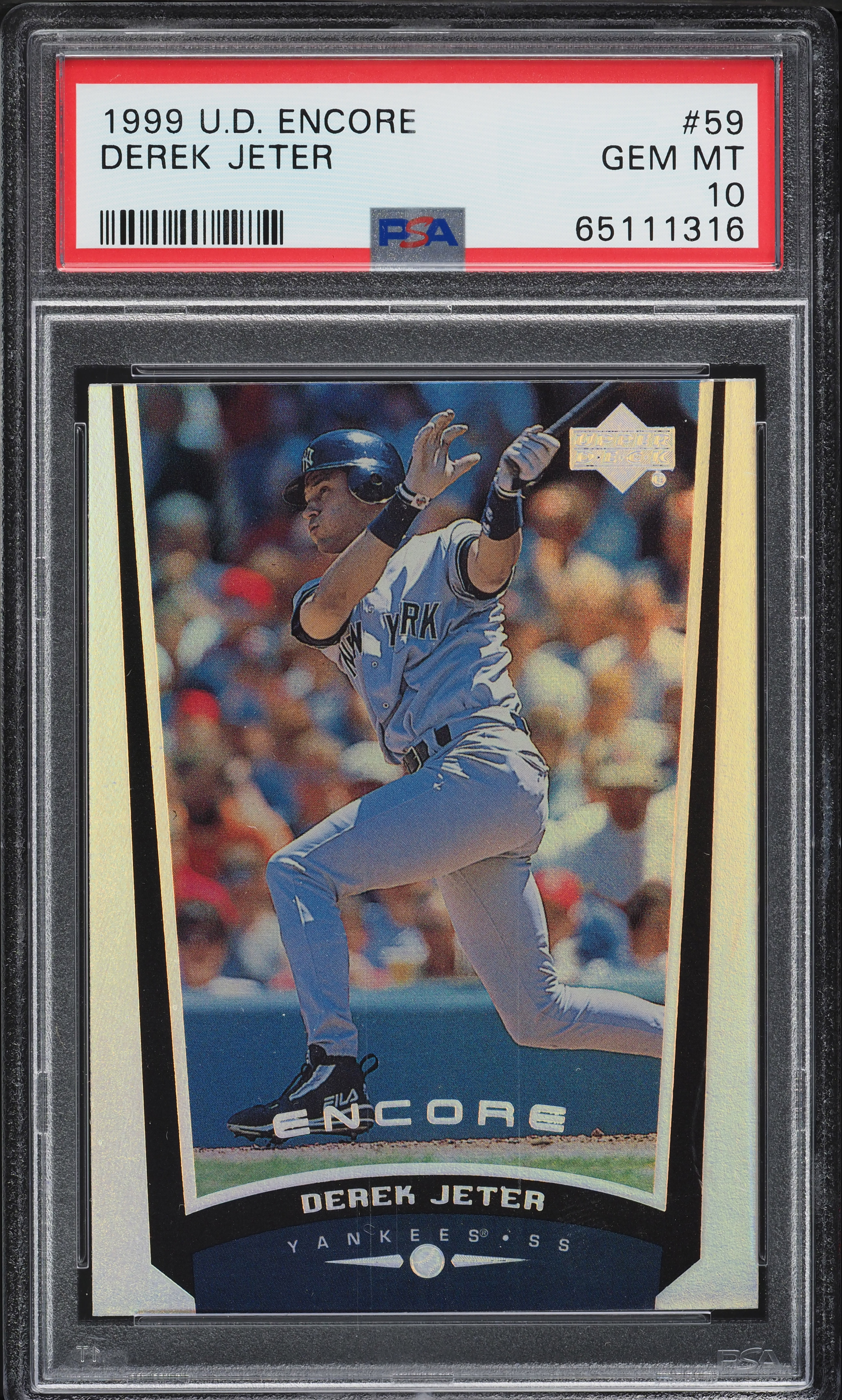 1999 Upper Deck Encore Derek Jeter #59 PSA 10 GEM MINT on Fanatics