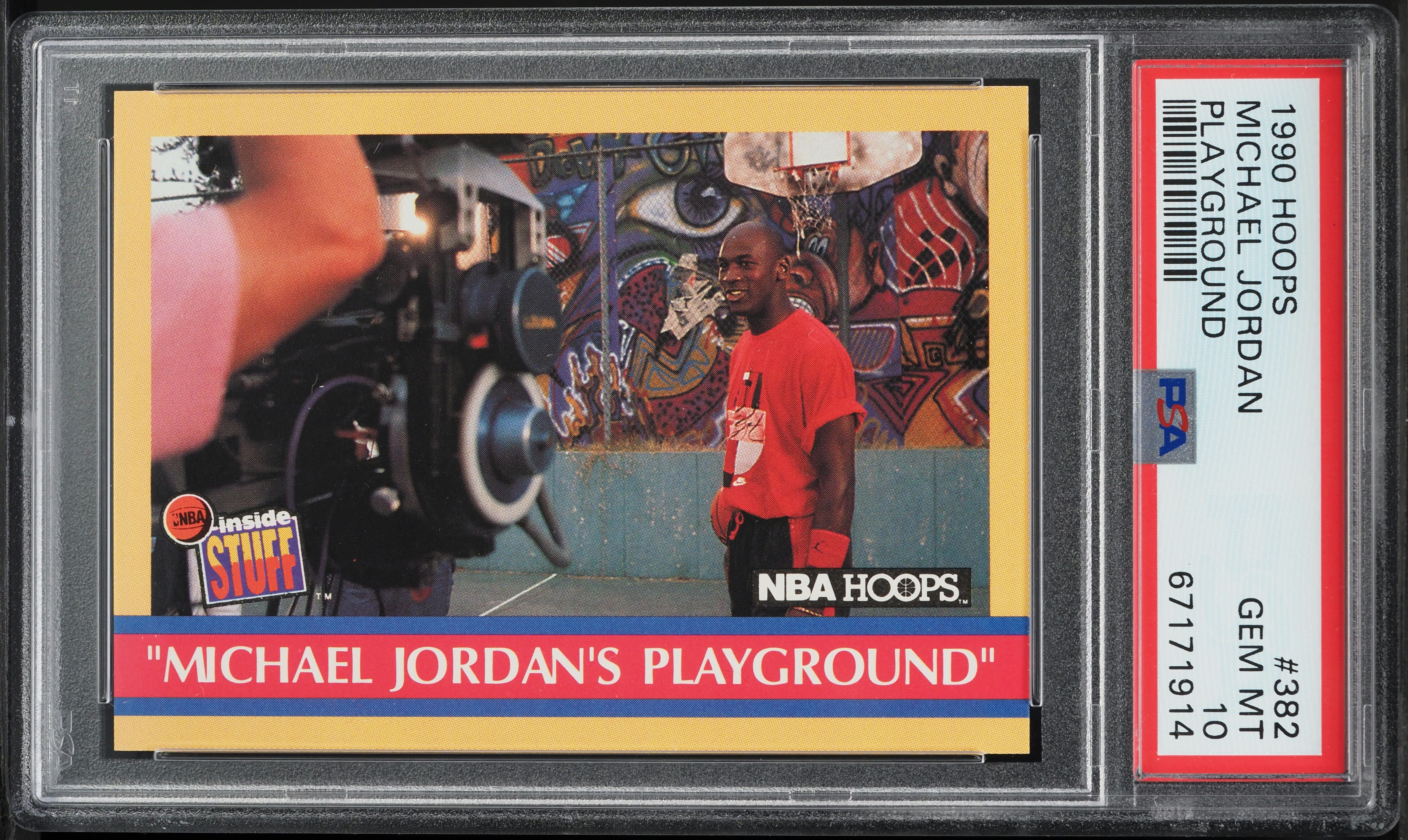 1990 Hoops Playground Michael Jordan #382 PSA 10 GEM MINT on