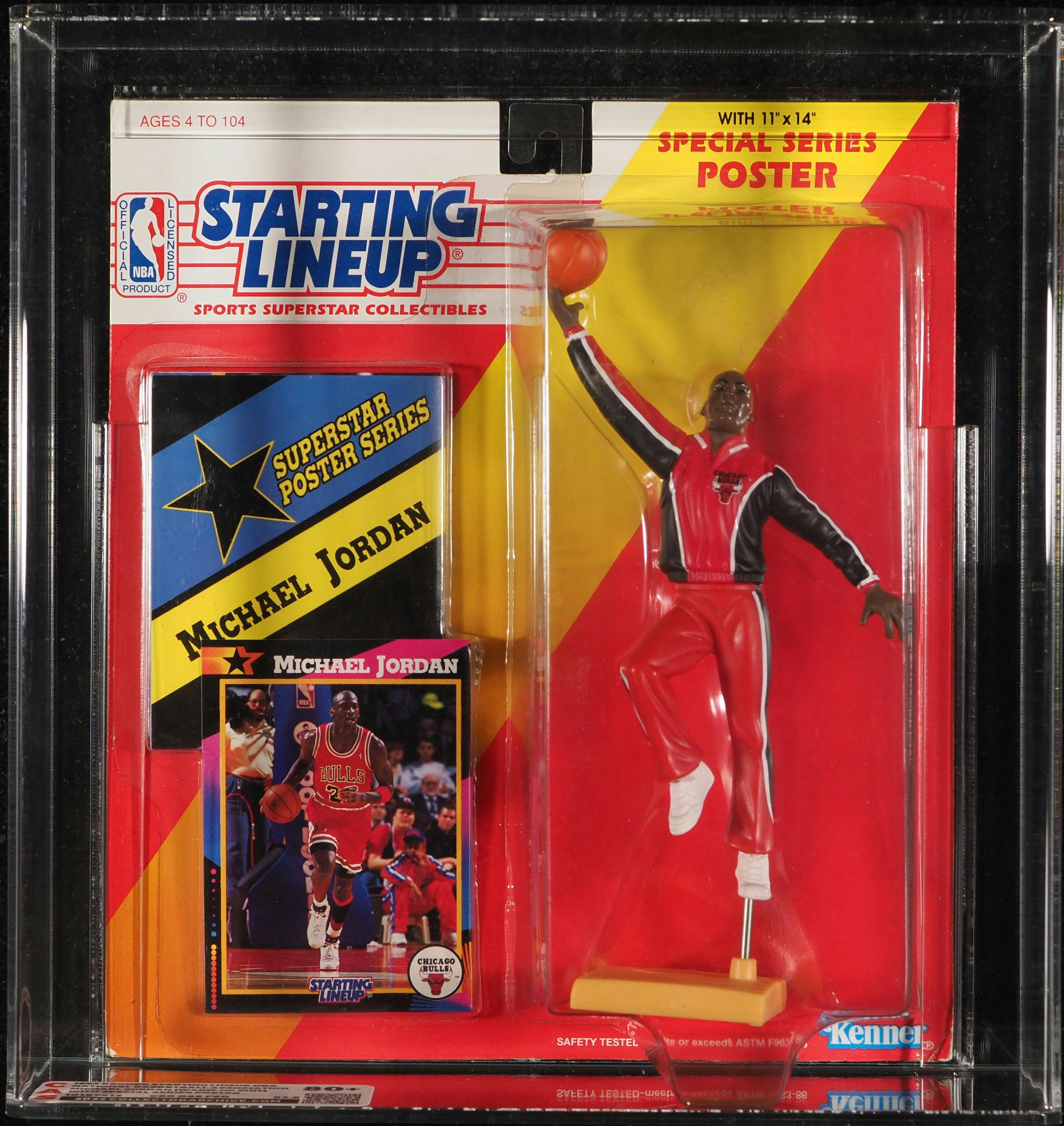 NBA バスケットボールフィギア 1992 Kenner ジョーダン 1992 Kenner Starting Lineup NBA Warm-Up Suit w/Poster Michael