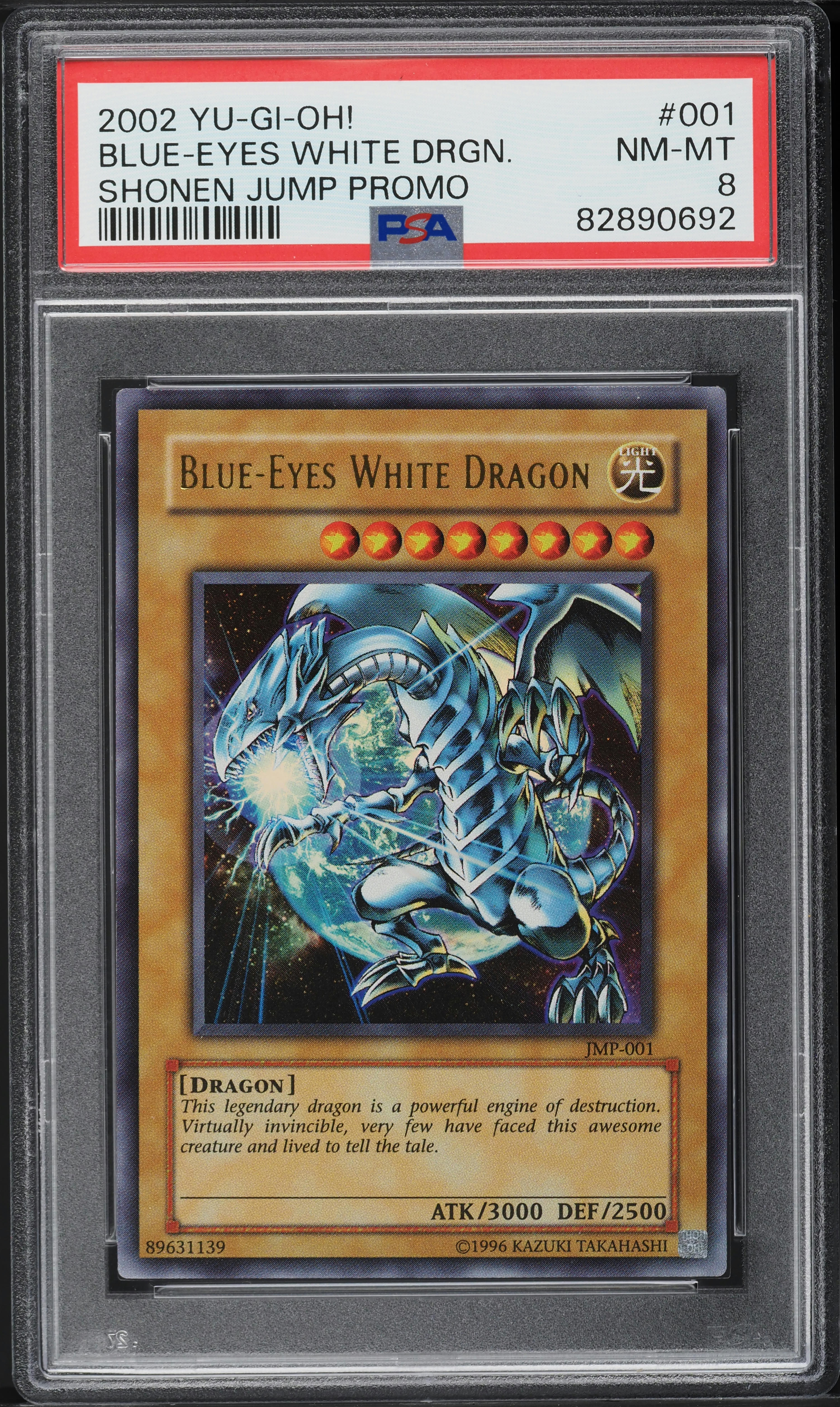 2002 Yu-Gi-Oh! Shonen Jump Promo Blue-Eyes White Dragon #JMP-001