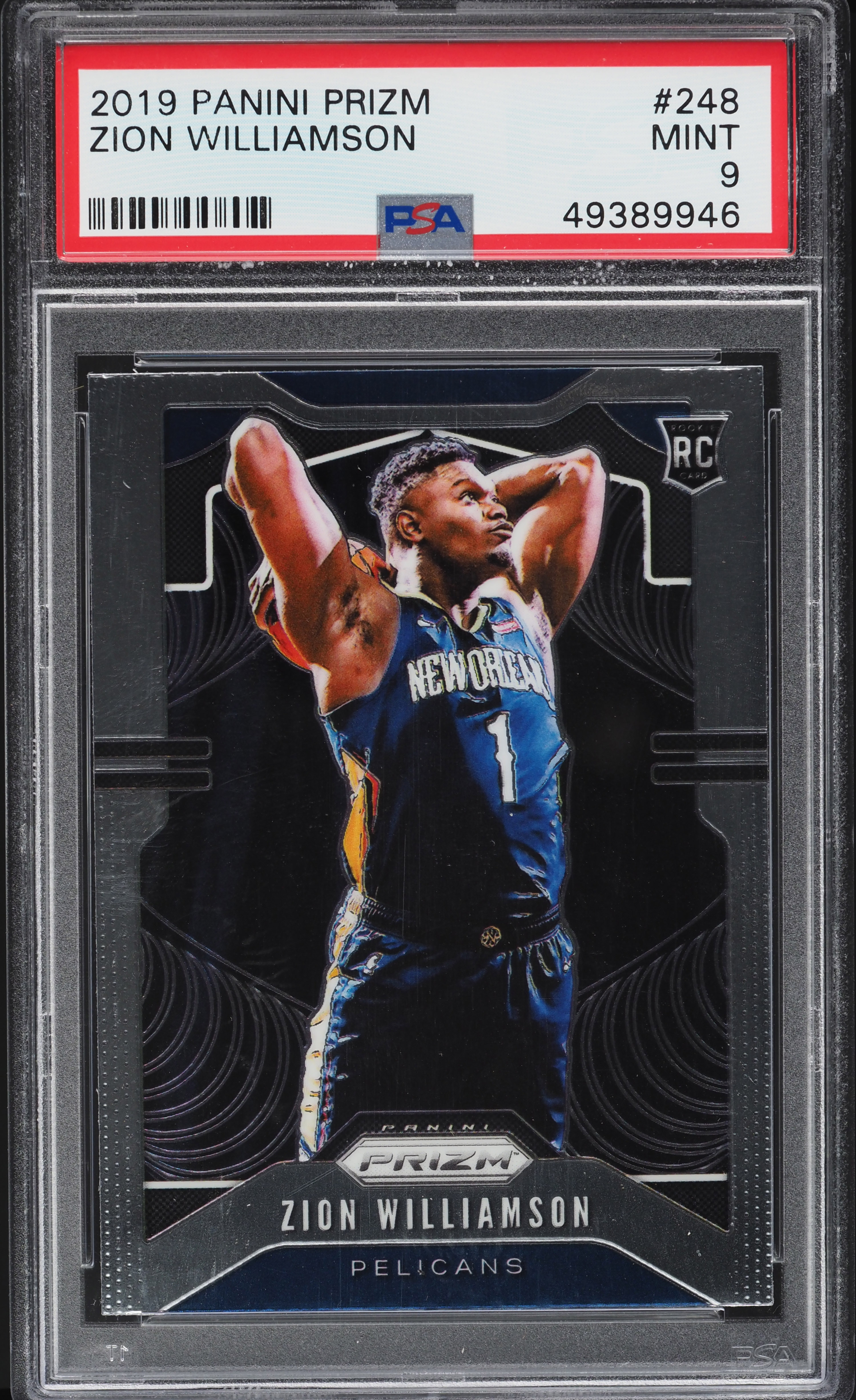 その他 BGS 9.5 PANINI PRIZM ZION WILLIAMSON RC 2019 Panini Prizm Zion Williamson ROOKIE #248 PSA 9 MINT on