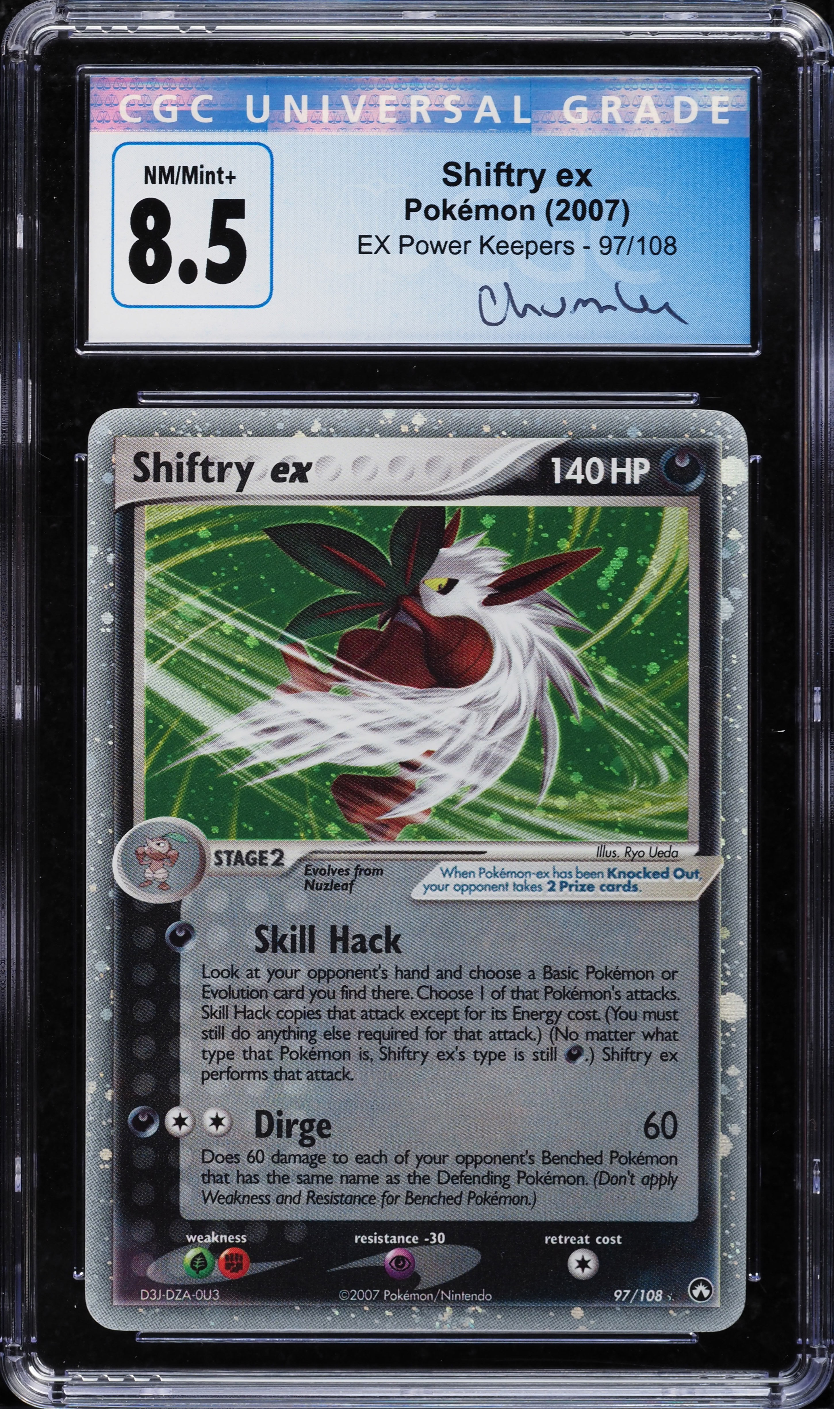 2007 Pokemon EX Power Keepers Shiftry ex #97 CGC 8.5 NM-MT+ on