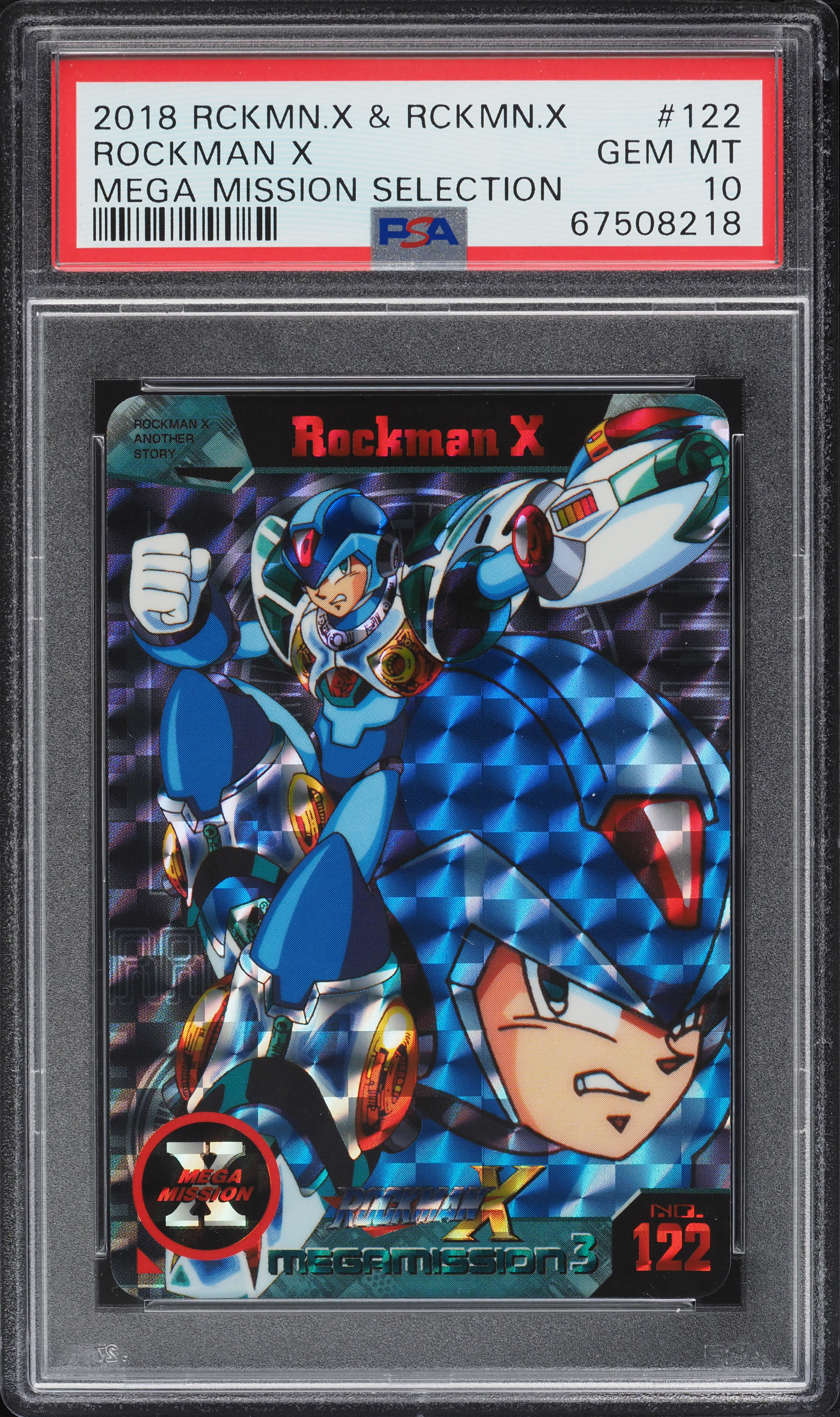 2018 Carddass Rockman X Mega Mission Selection Rockman X #122 PSA