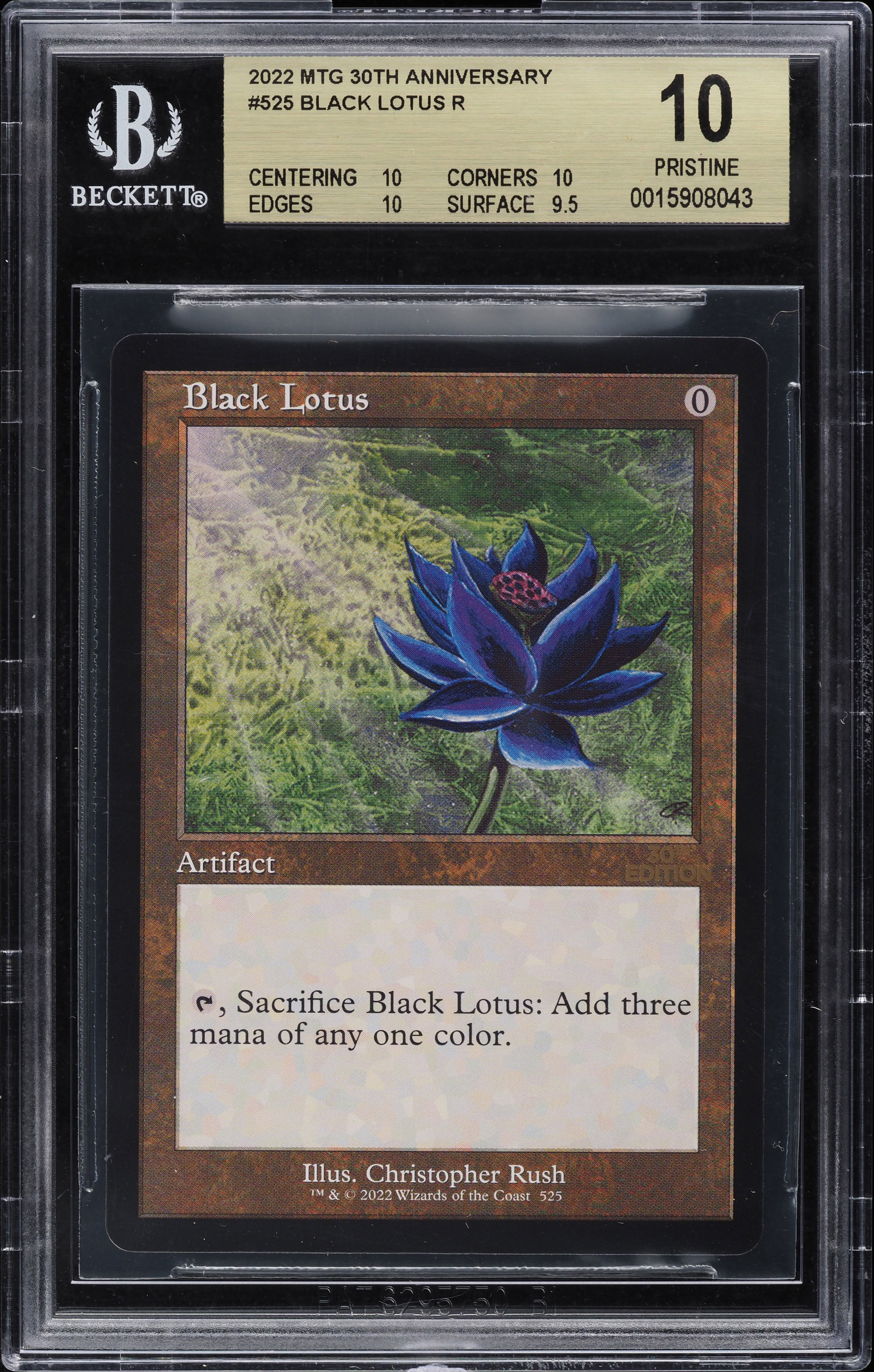 2022 Magic The Gathering MTG 30th Anniversary Black Lotus R BGS 10