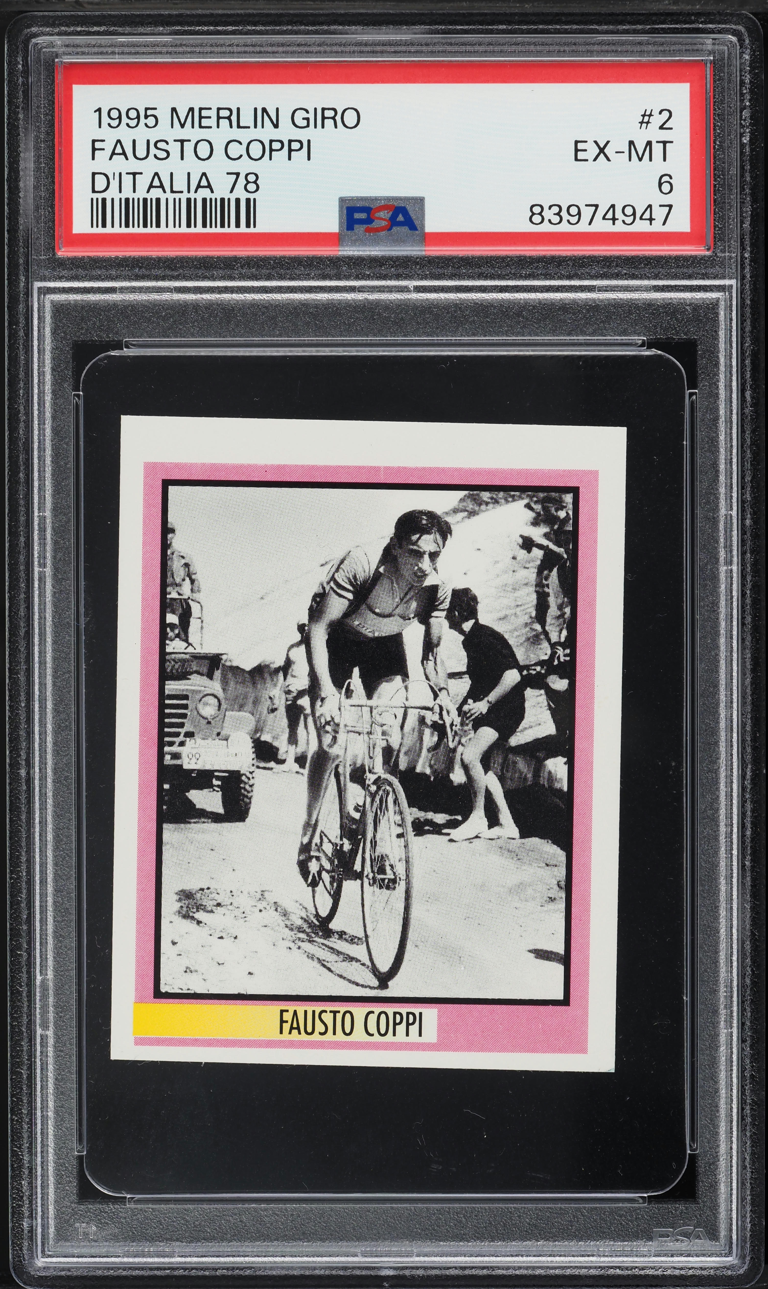 1995 Merlin Giro D'Italia '78 Fausto Coppi #2 PSA 6 EXMT on