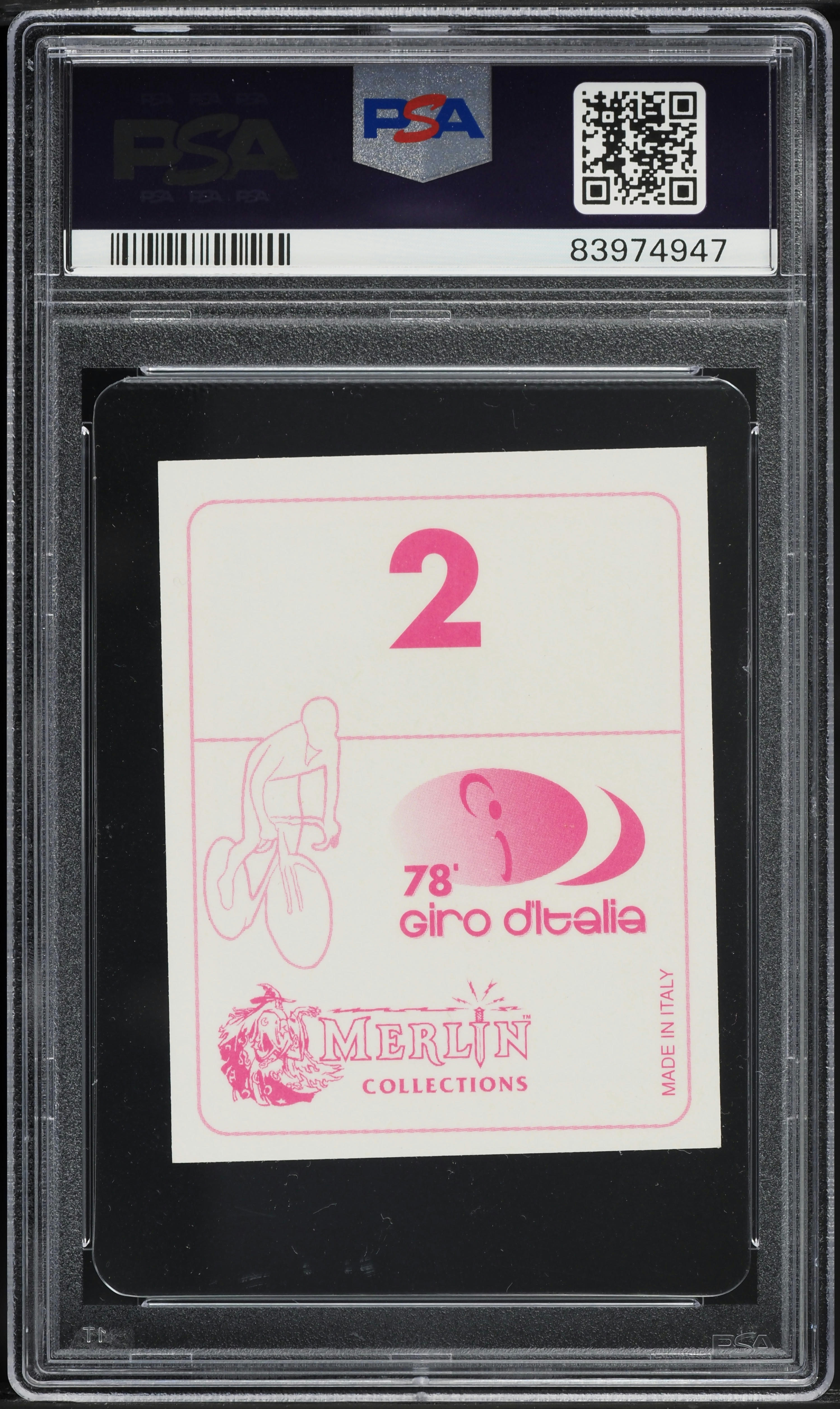 1995 Merlin Giro D'Italia '78 Fausto Coppi #2 PSA 6 EXMT on