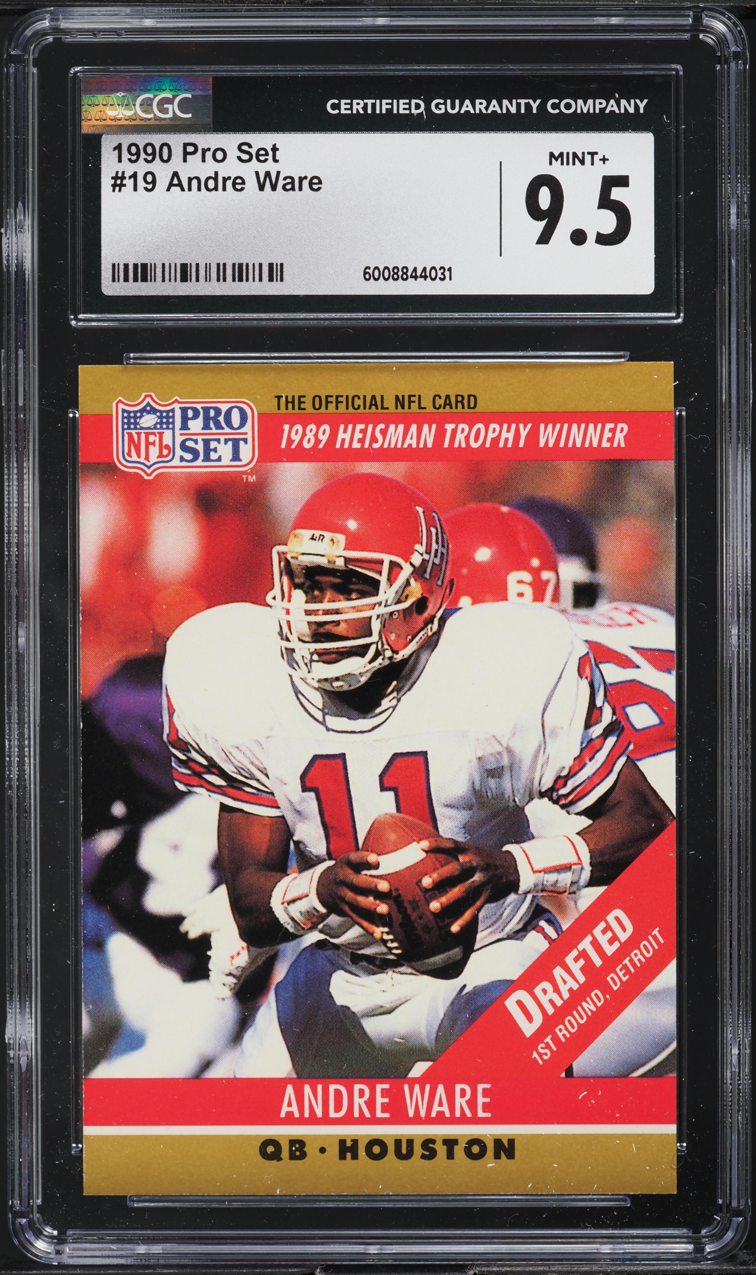 real pics Andre Ware Rookie Card amazing