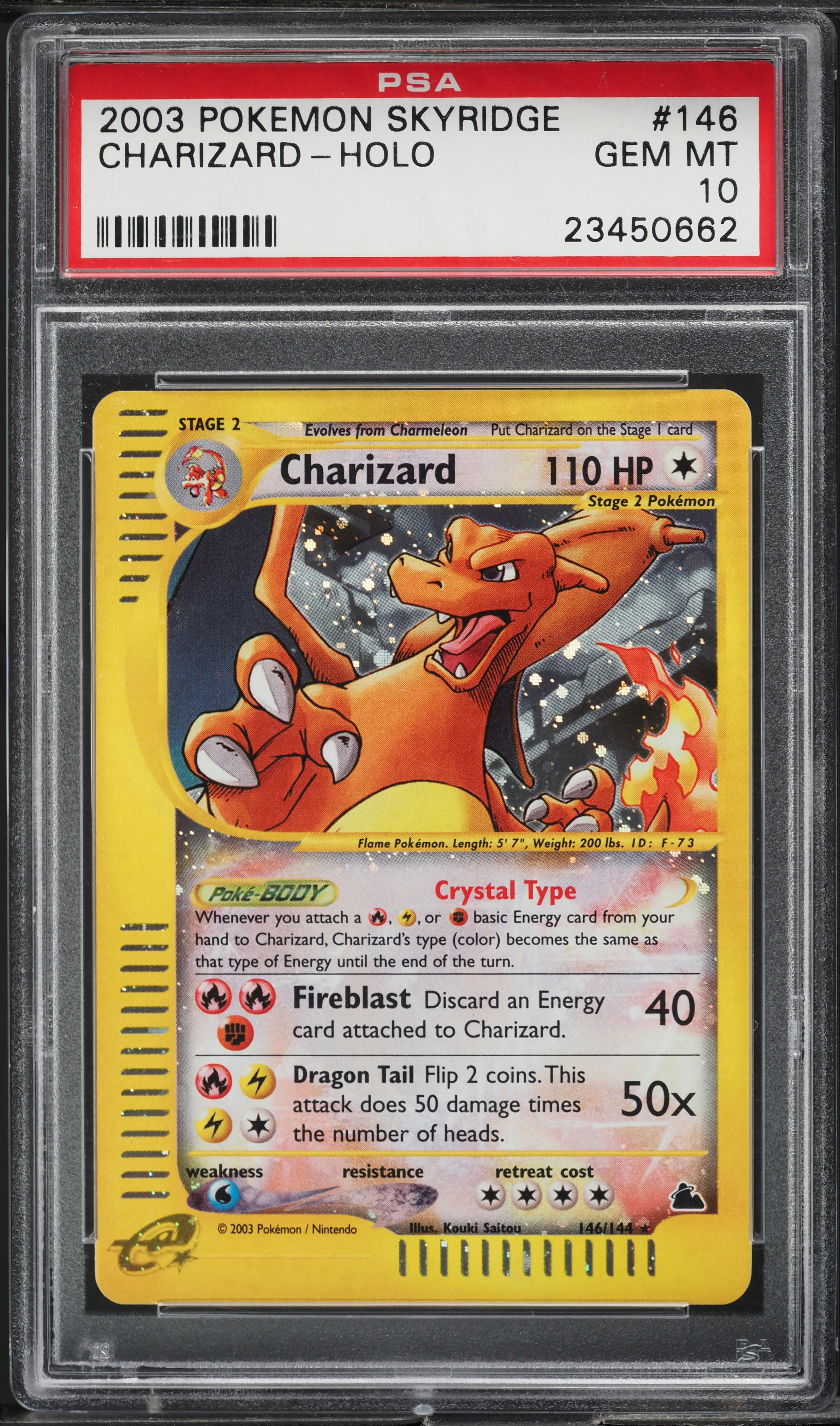 2003 Pokemon Skyridge Holo Charizard #146 PSA 10 GEM MINT on