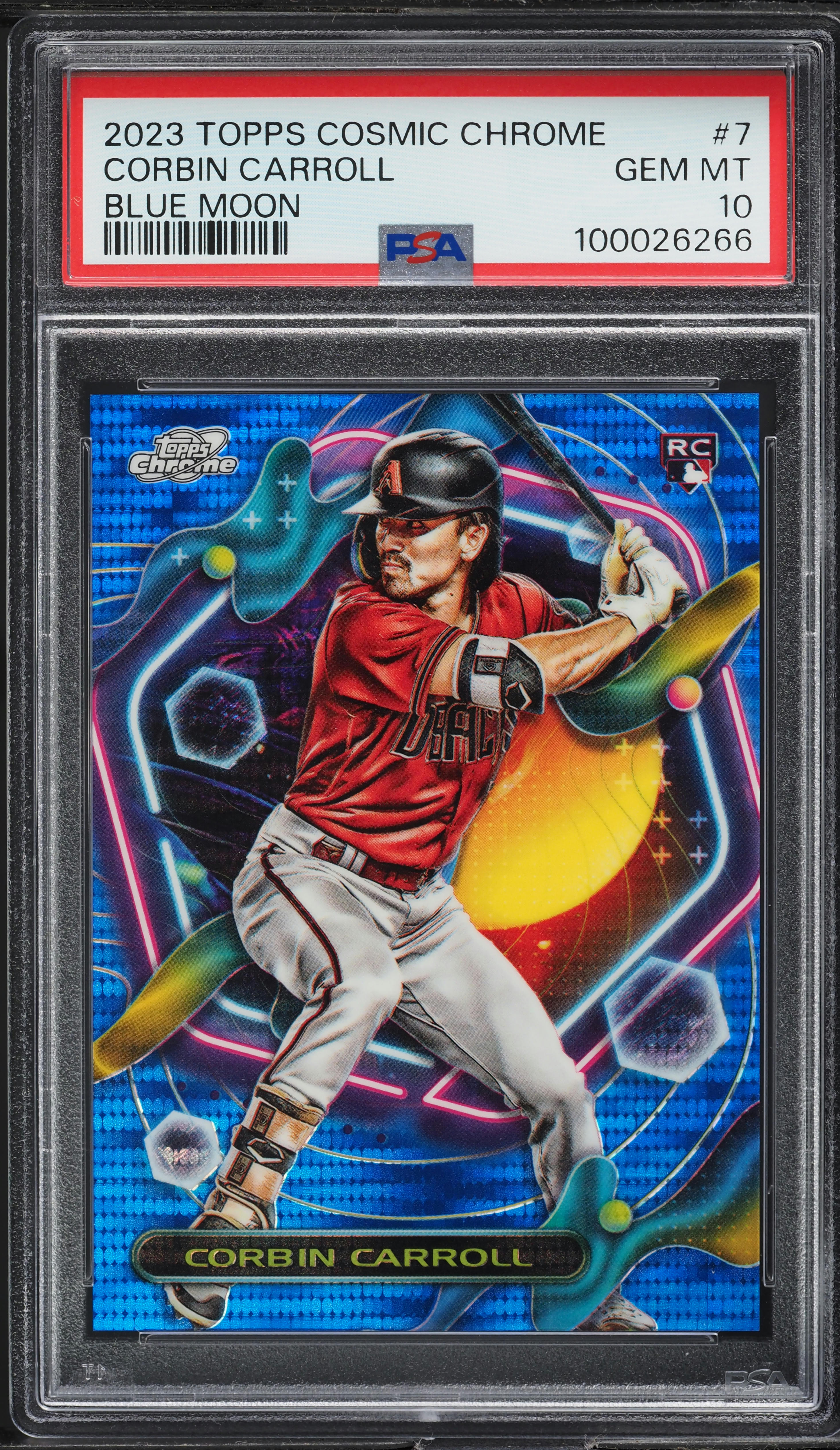 ルーキー【PSA10 限定99枚】Corbin Carroll 2023 Topps Cosmic Chrome Blue Moon Corbin Carroll ROOKIE /99 #7