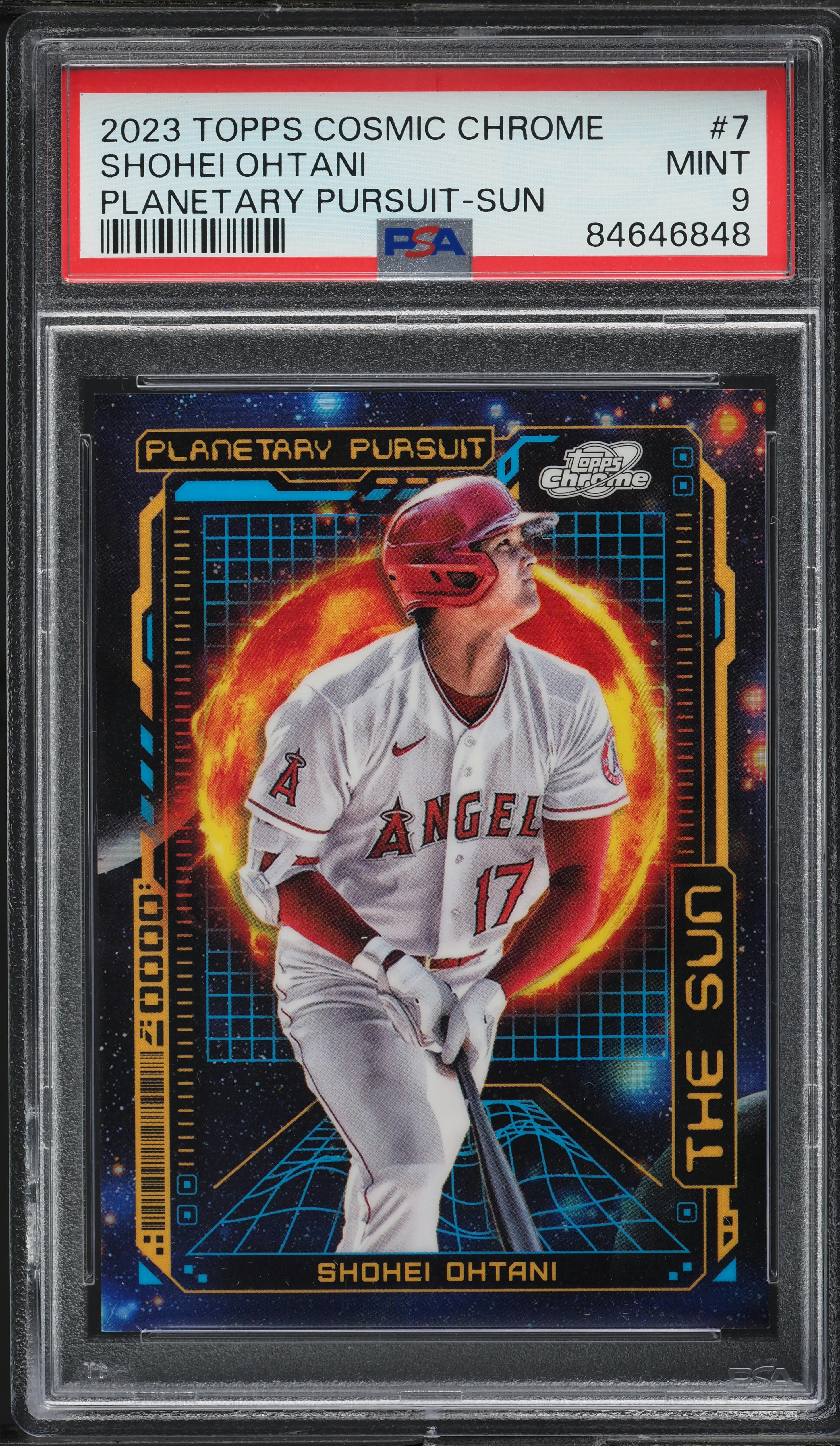2023 Topps Cosmic Chrome Planetary Pursuit Sun Shohei Ohtani #PPS