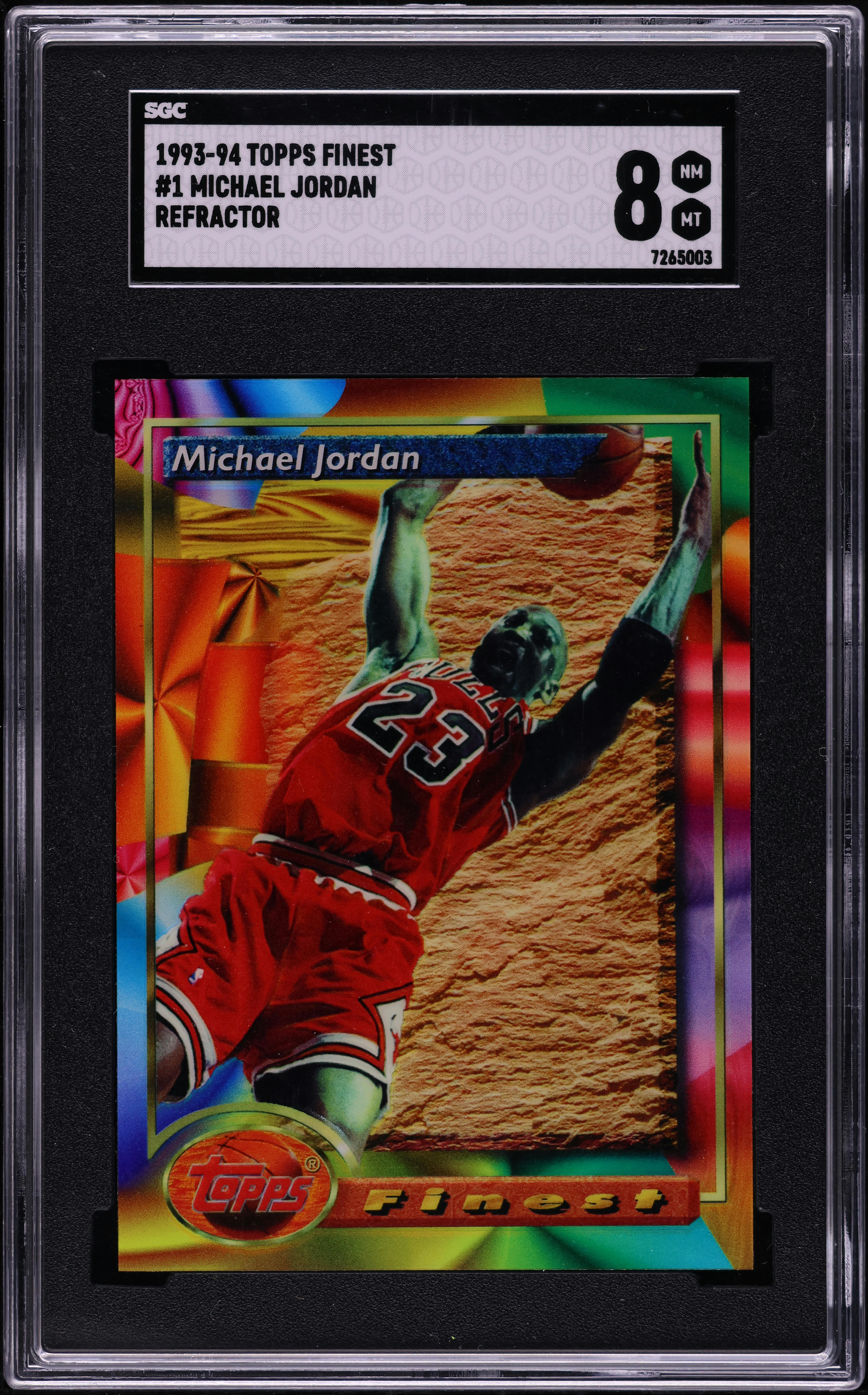 1993 Finest Refractor Michael Jordan #1 SGC 8 NM-MT on Fanatics
