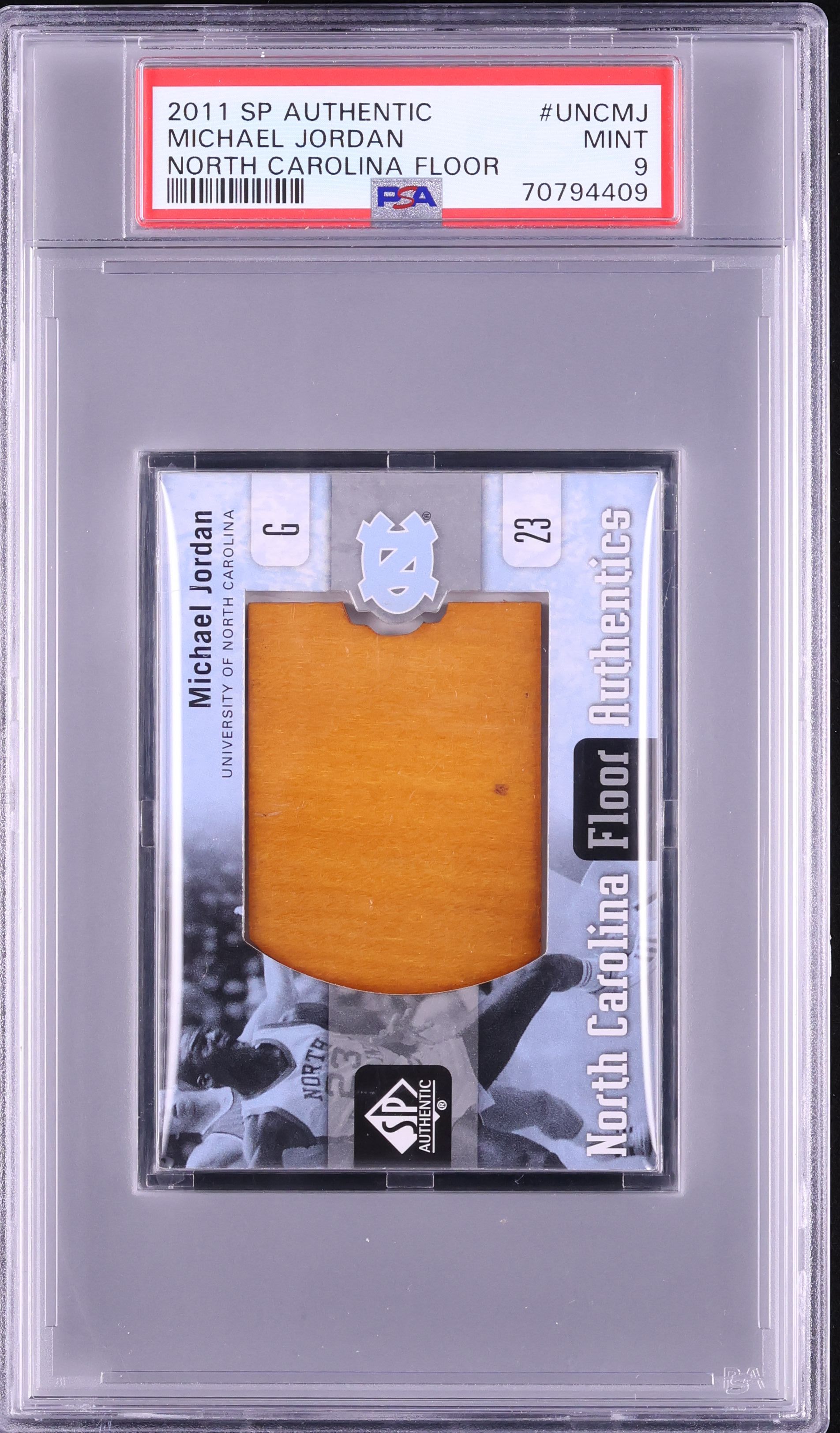 2011 SP Authentic North Carolina Michael Jordan FLOOR PATCH #UNC 