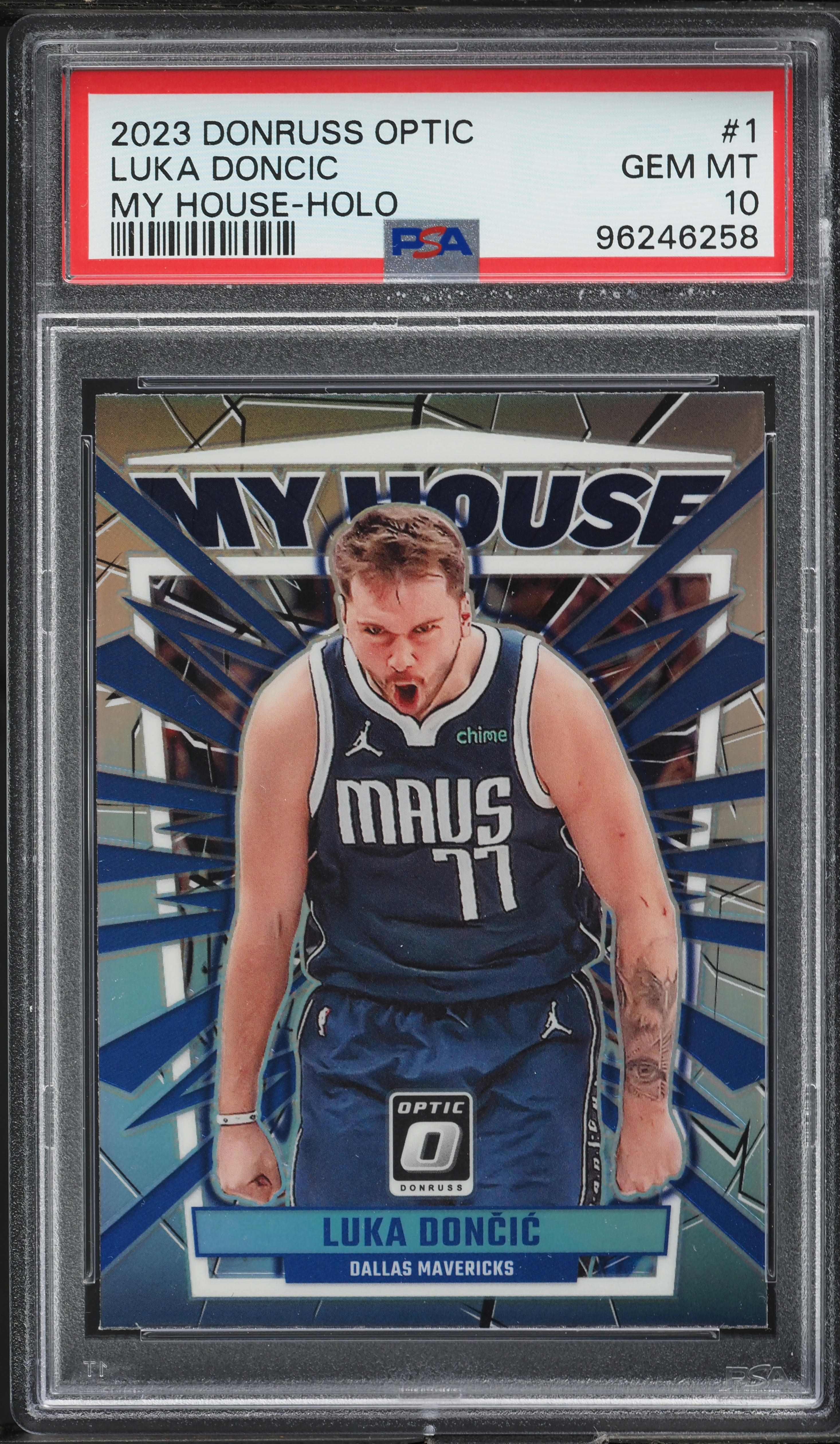 2023 Donruss Optic My House! Holo Luka Doncic #1 PSA 10 GEM MINT 
