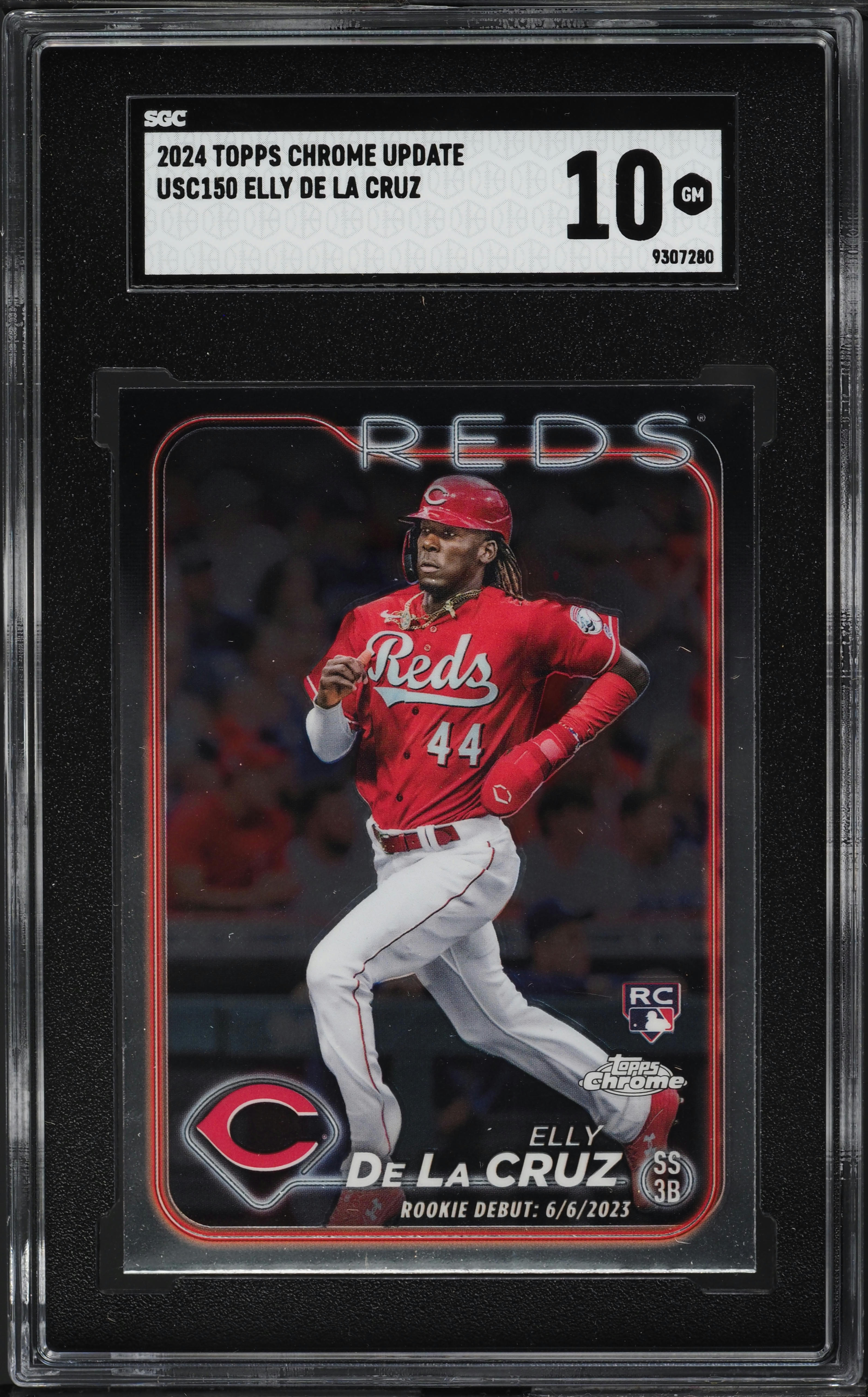 2024 Topps Chrome Update Elly De La Cruz ROOKIE #USC150 SGC 10 GEM 