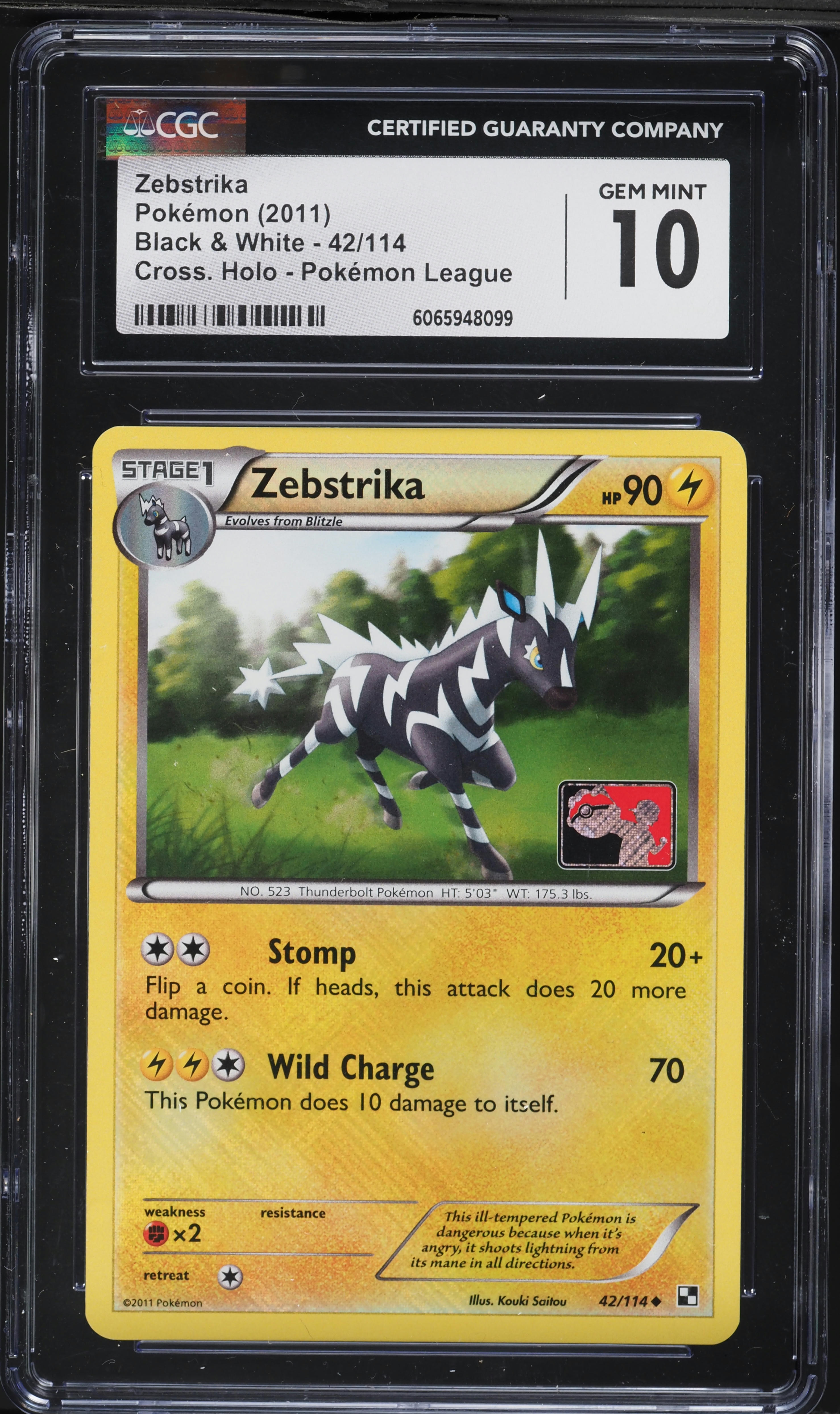 zebstrika pokemon card - (49/122) 20 Retreat Cost 2011 Pokemon Black & White