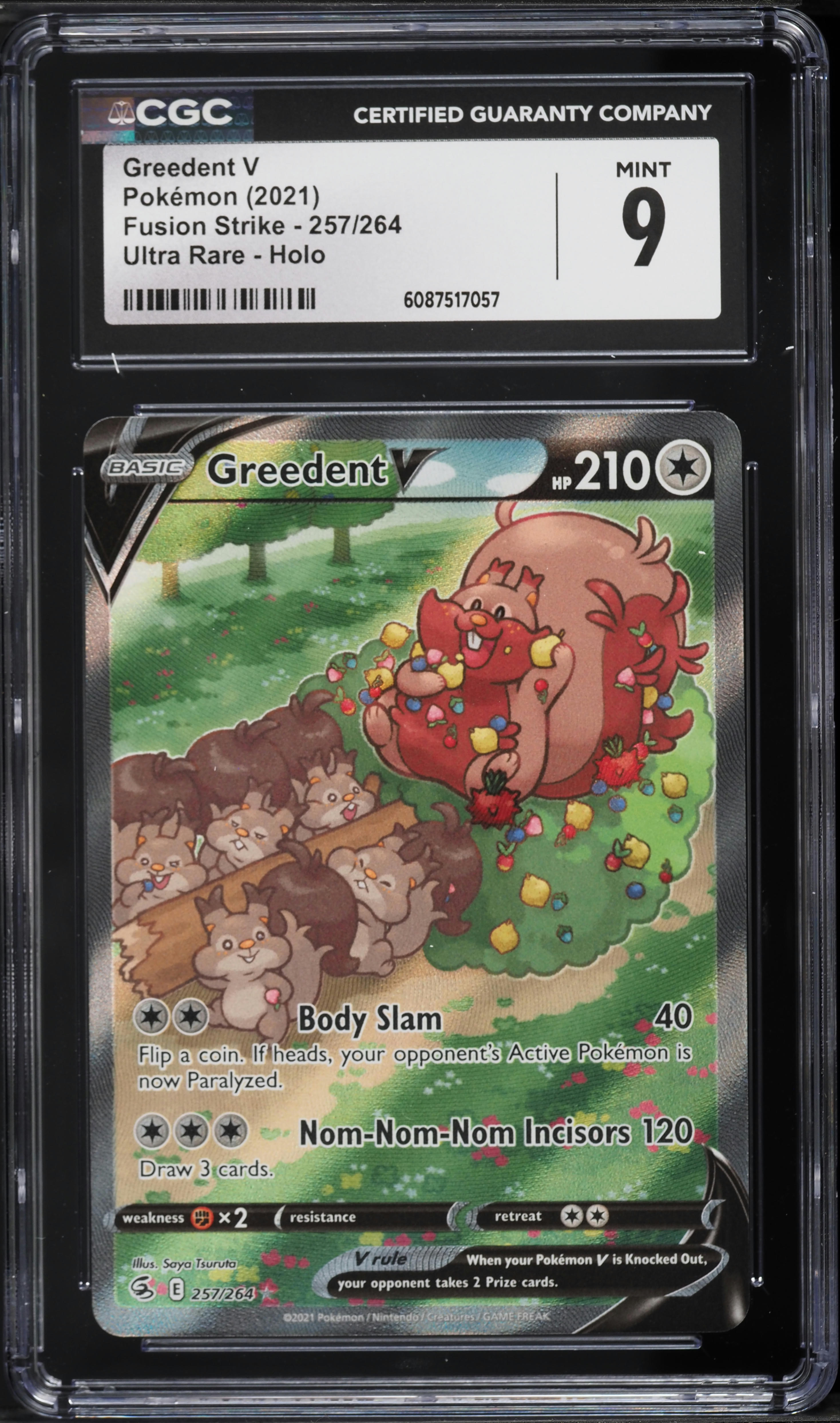 greedent v pokemon card Greedent V - Shining Fates [ULTRA RARE] [Near Mint] main image 1