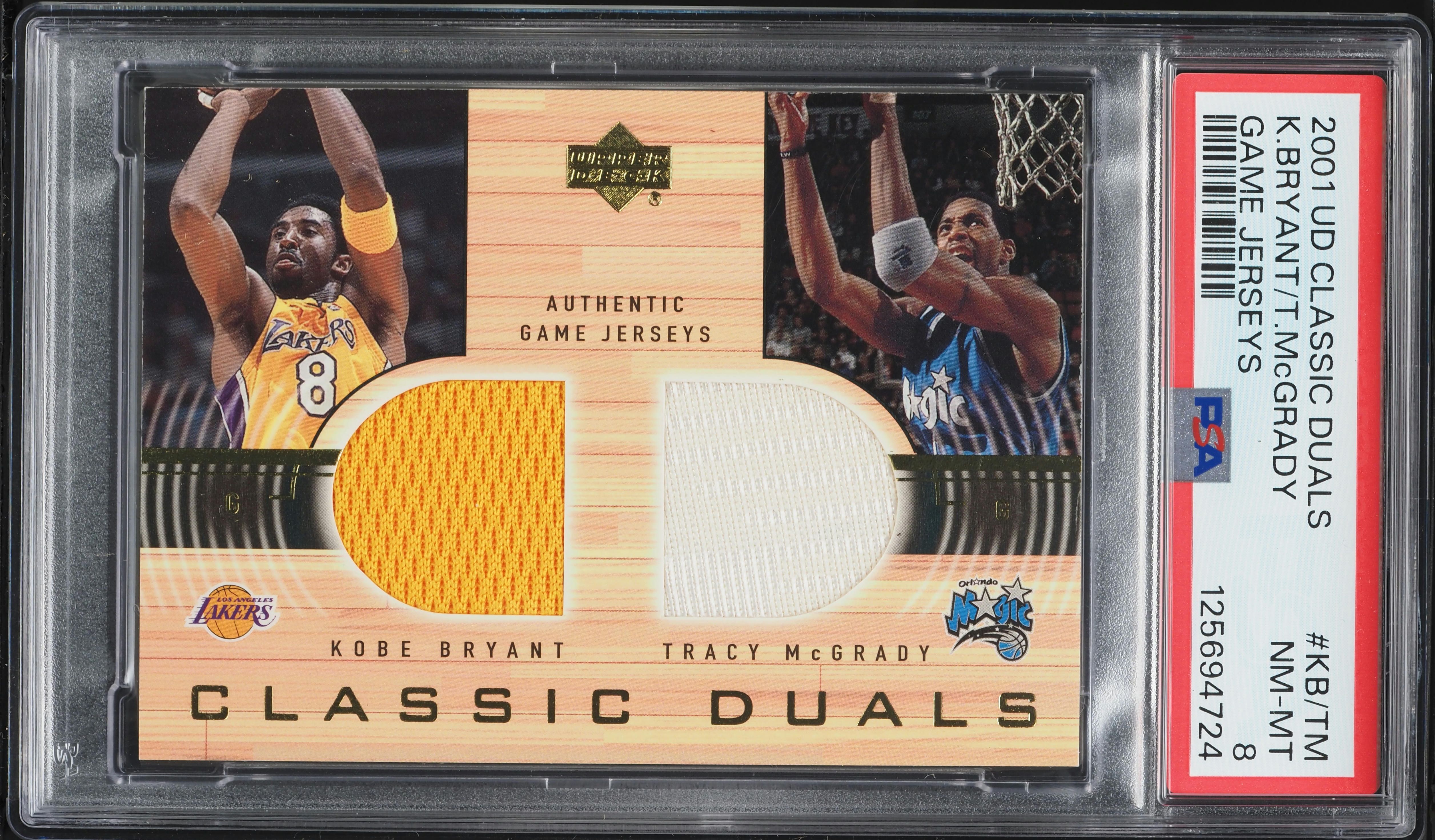 その他 Kobe McGrady UpperDeck Classic Duals 2001 Upper Deck Classic Duals Game Kobe Bryant Tracy McGrady PATCH