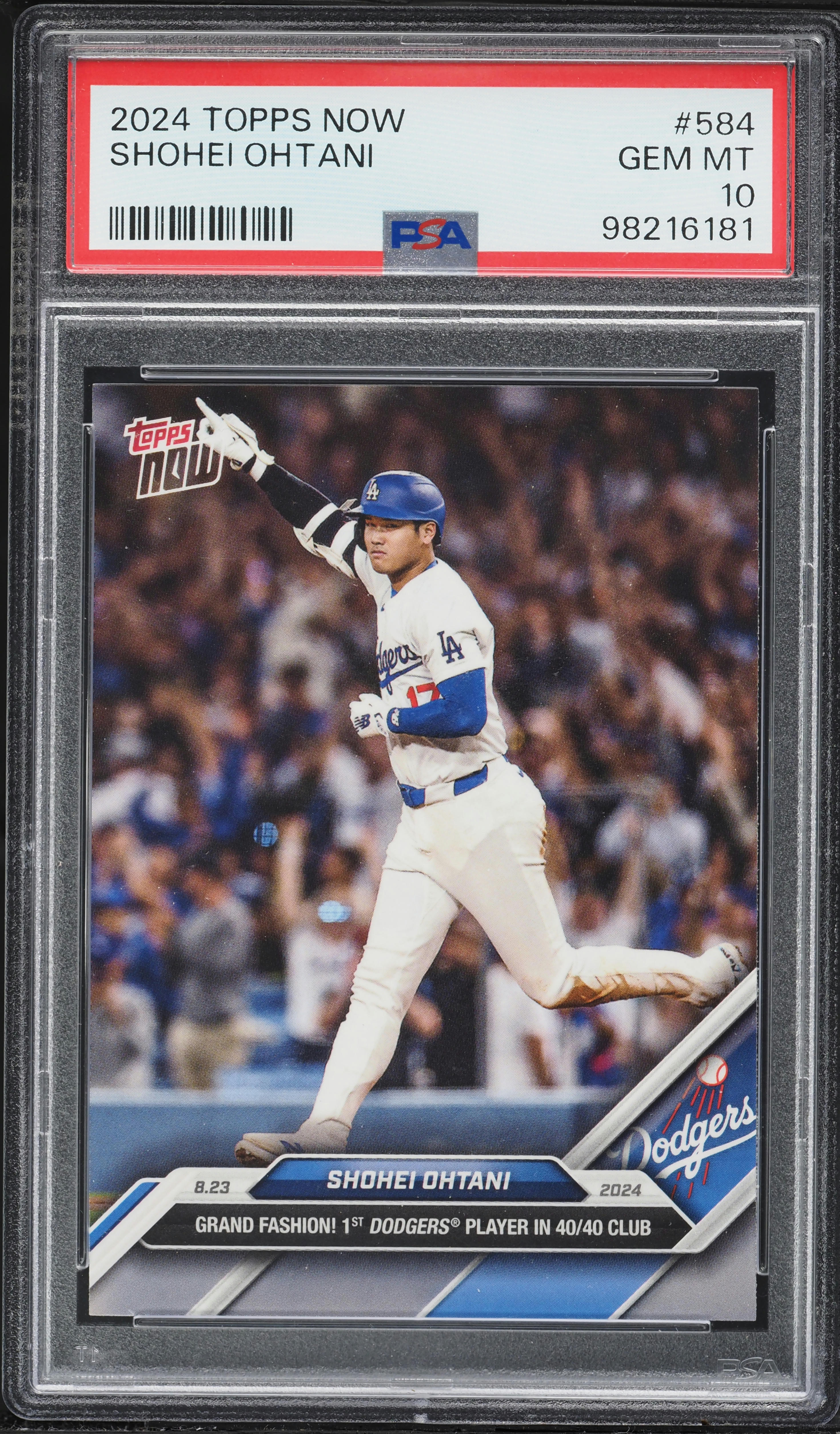 2024 Topps Now Shohei Ohtani #584 PSA 10 GEM MINT on Fanatics Collect