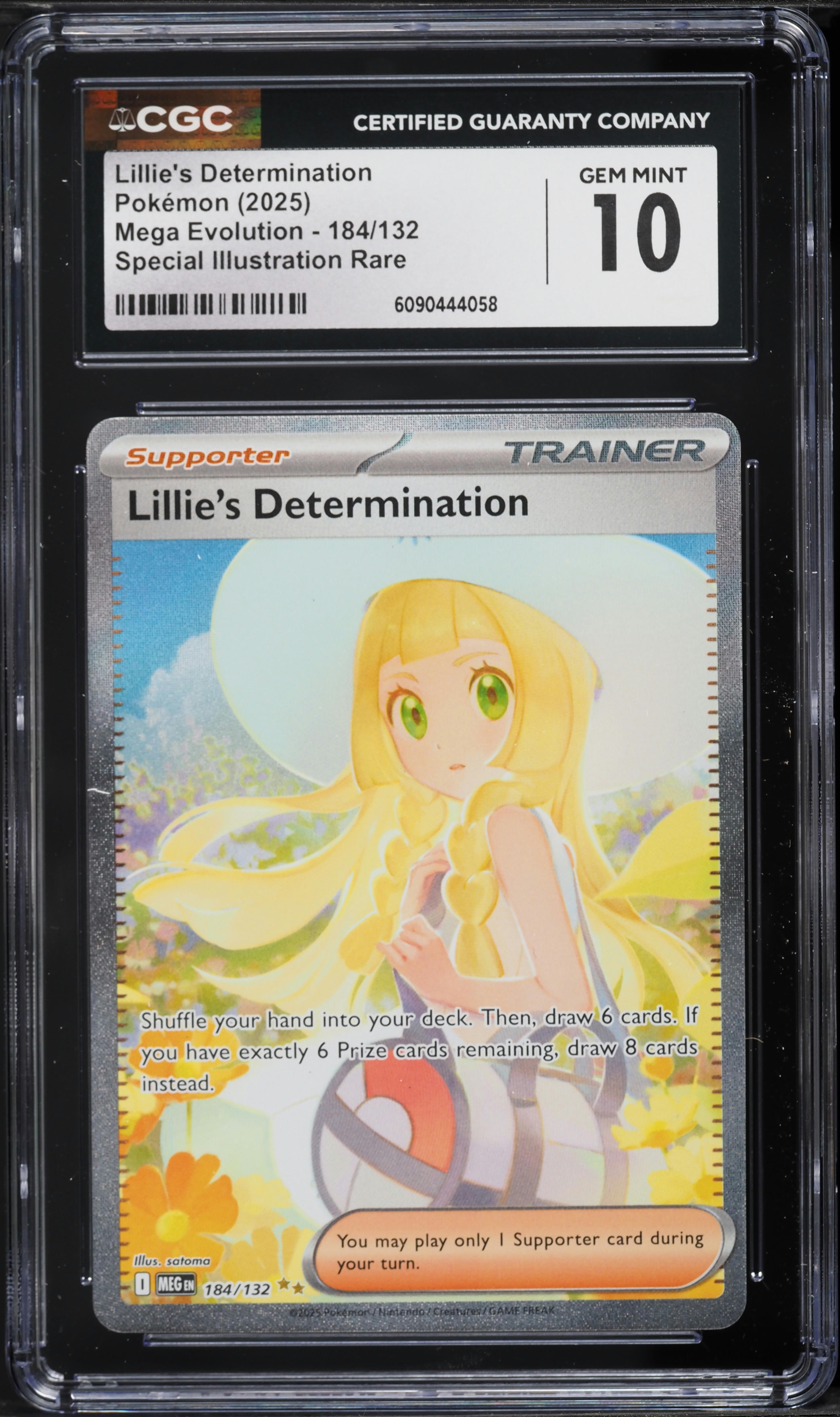 2025 ポケモンカード Lillie's Determination #086 2025 Pokemon Mega Evolution SIR Lillie's Determination #184 CGC 10