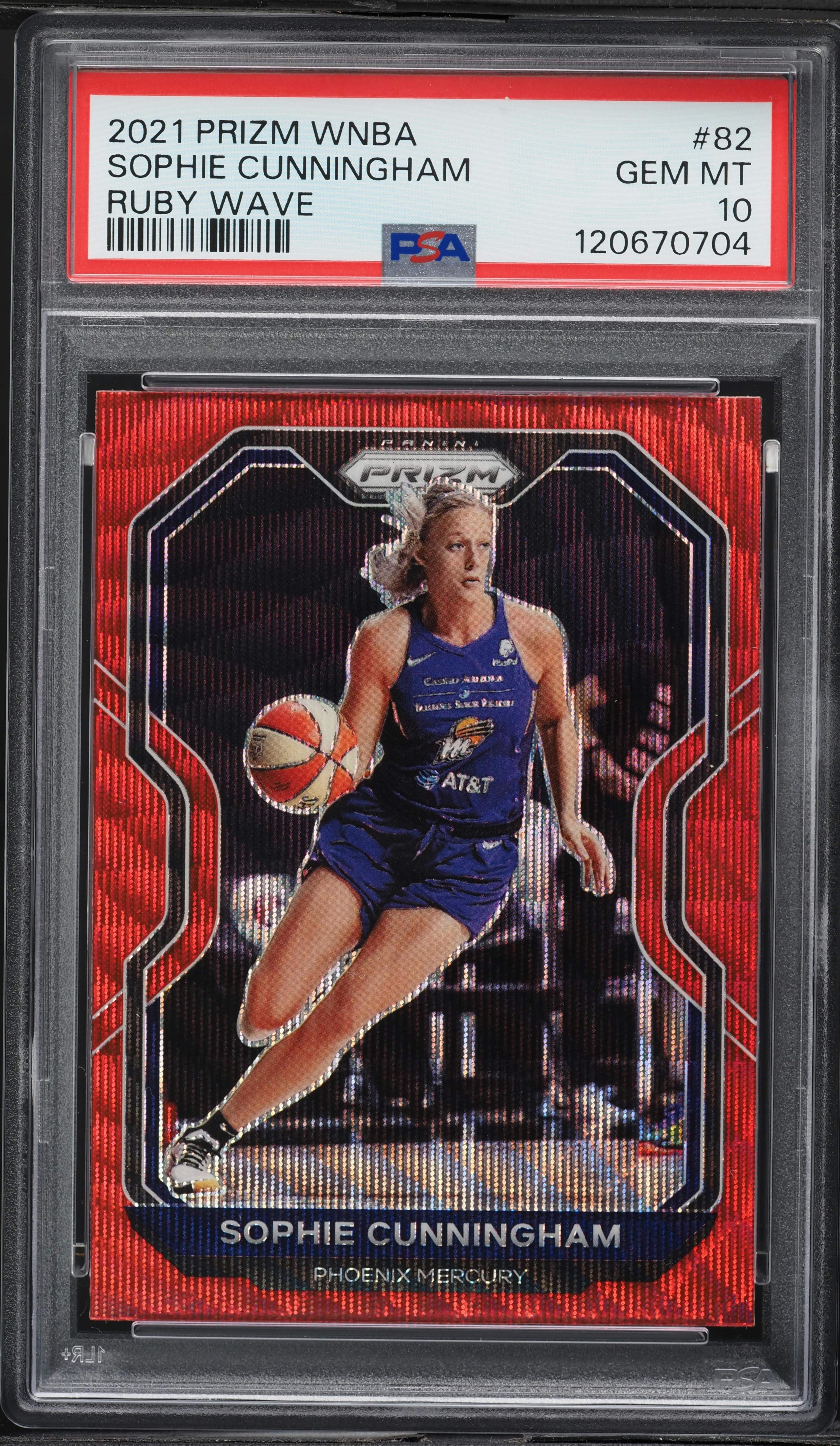 2021 Panini Prizm WNBA Ruby Wave Sophie Cunningham #82 PSA 10 GEM