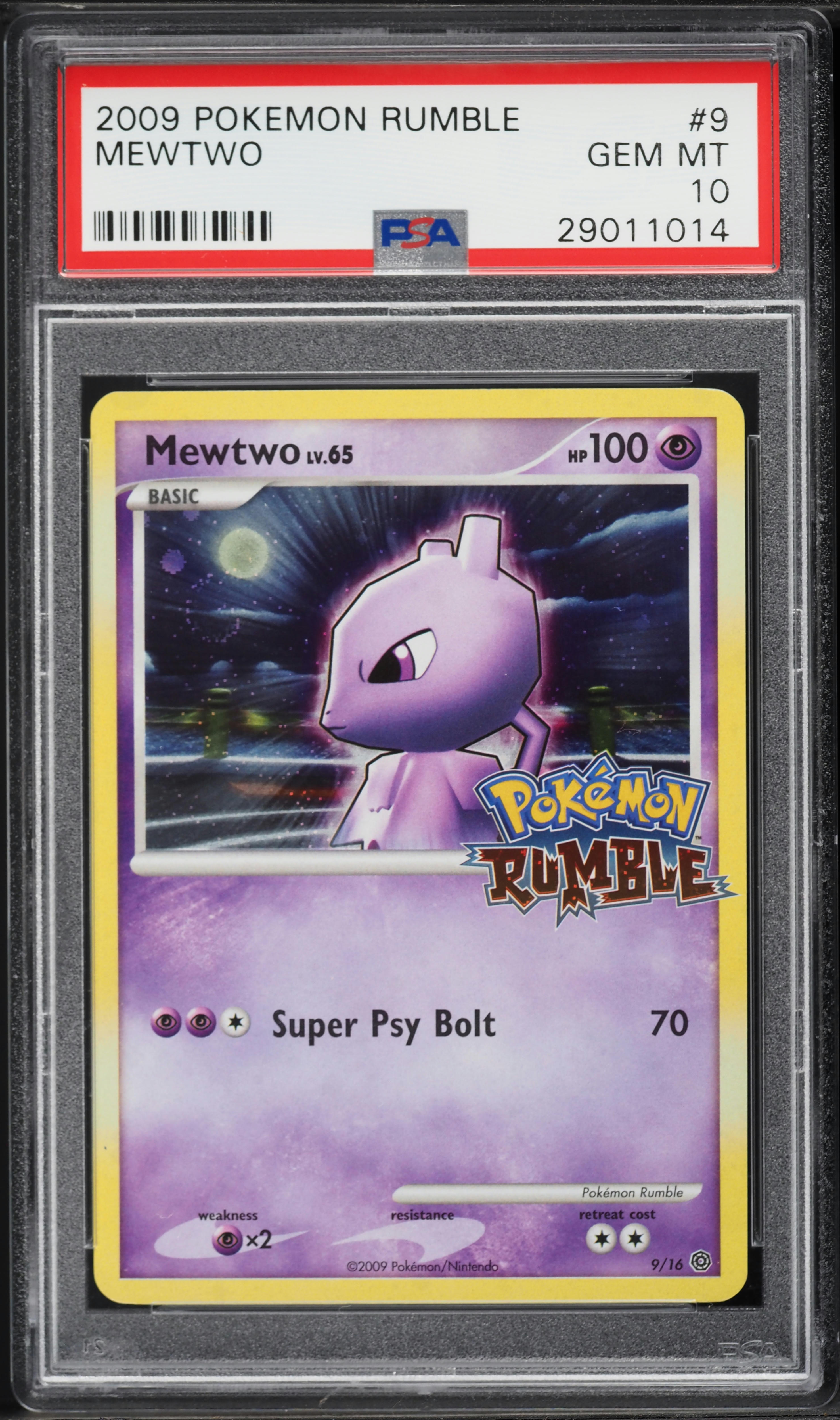 2009 Pokemon Platinum Rumble Mewtwo #9 PSA 10 GEM MINT on Fanatics