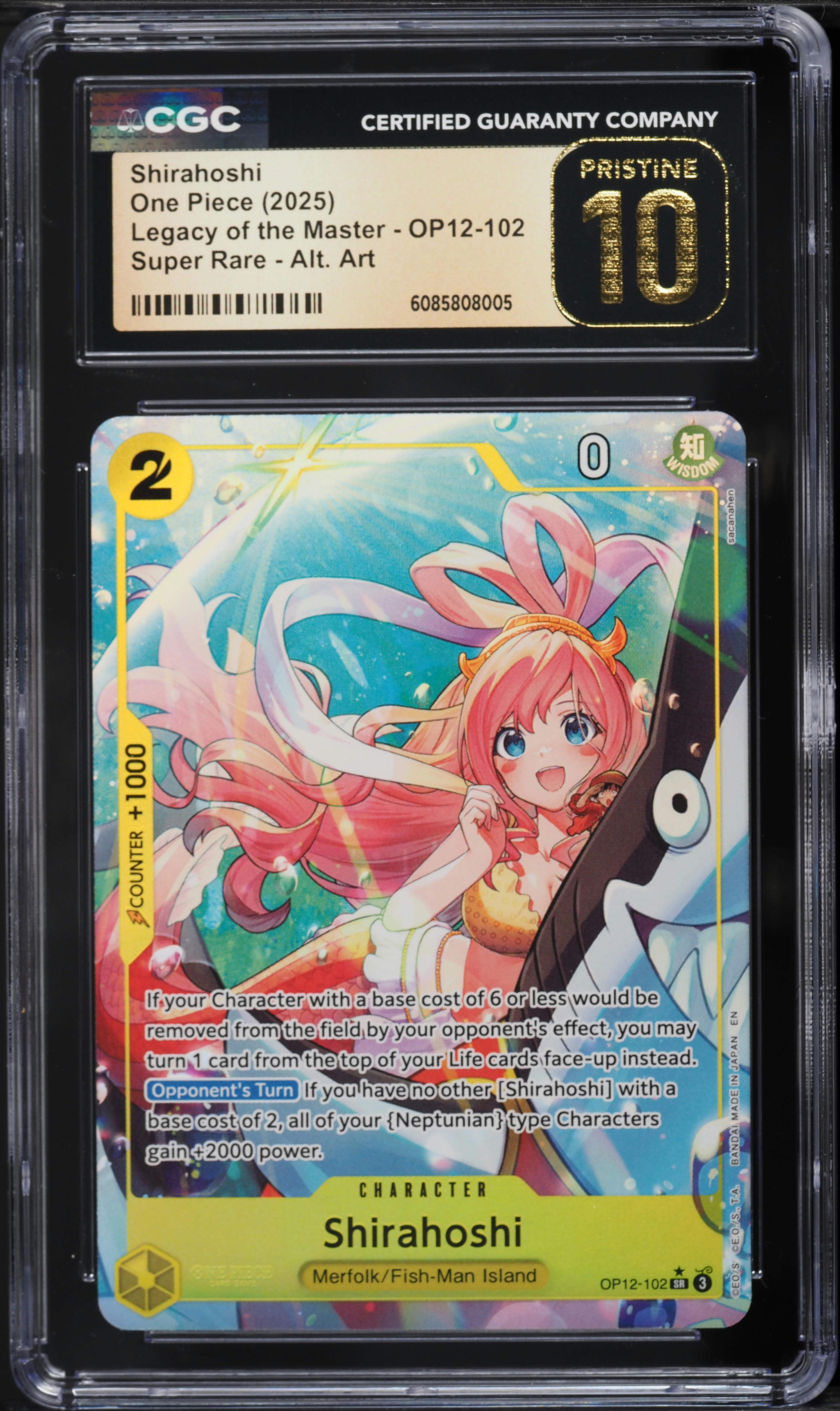 2025 One Piece Legacy Of The Master Alt Art Shirahoshi #OP12-102