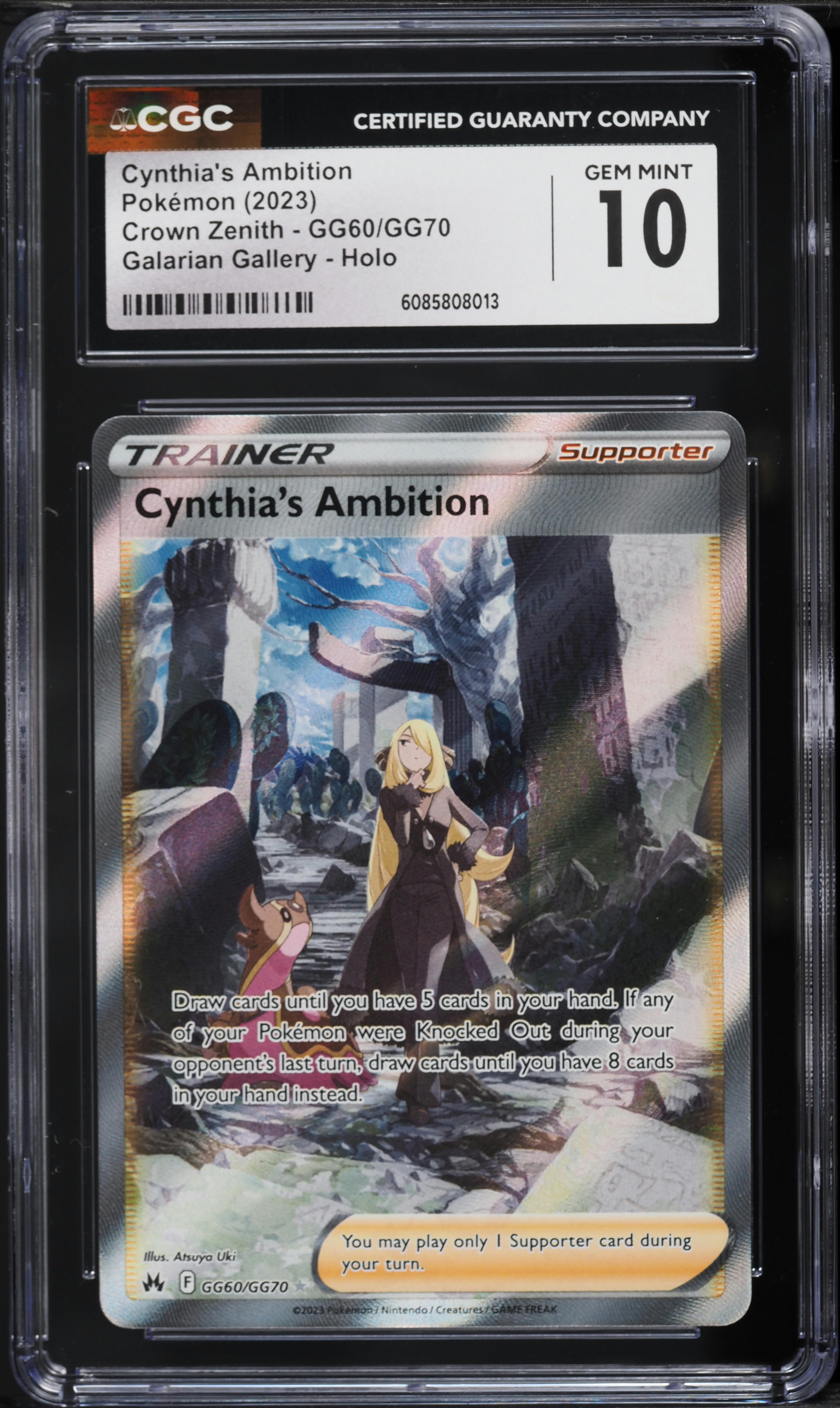 2023 Pokemon Sword & Shield Crown Zenith Alt Art Cynthia's