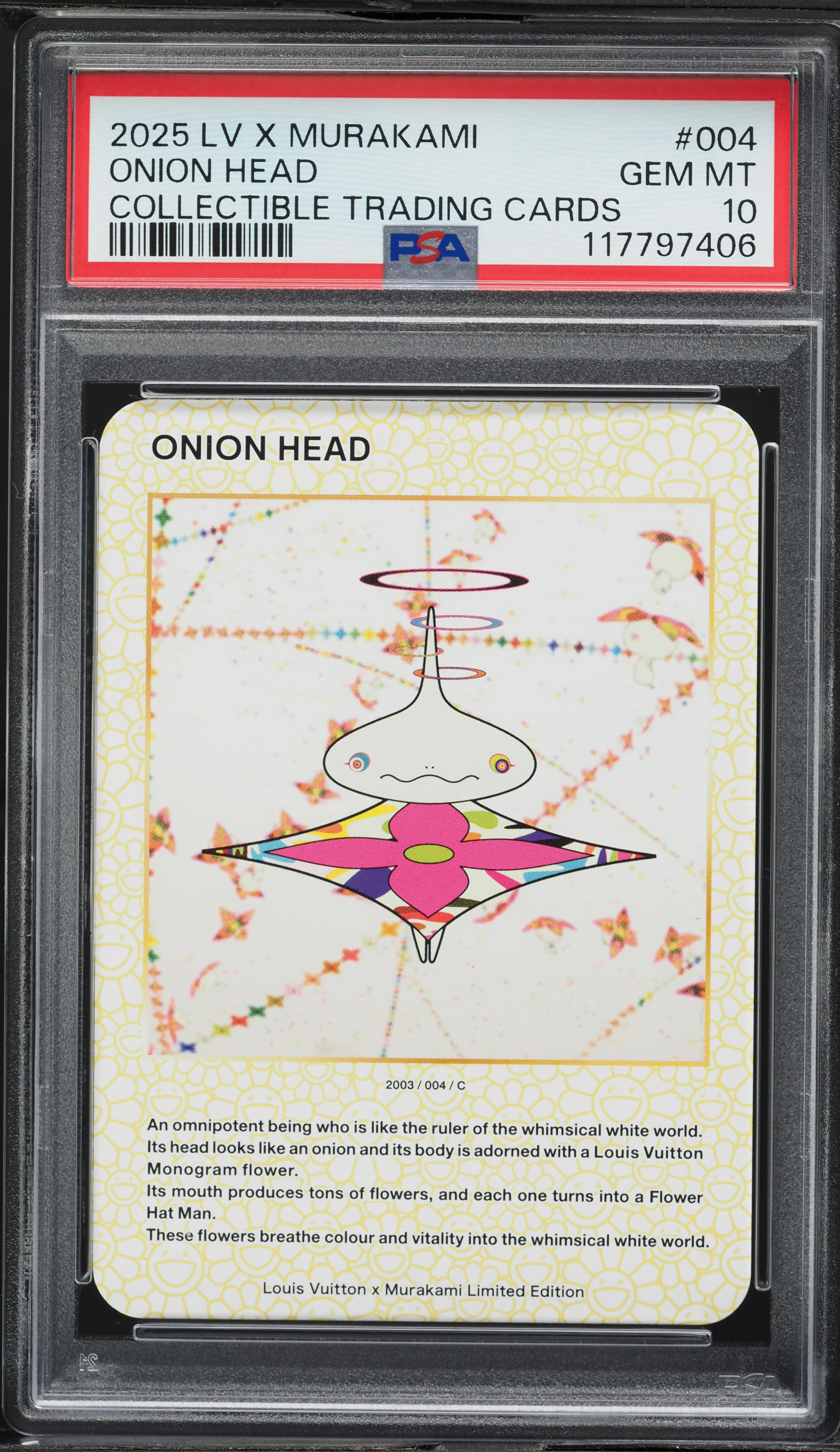 2025 Louis Vuitton X Murakami Collectible Onion Head #4 PSA 10 GEM