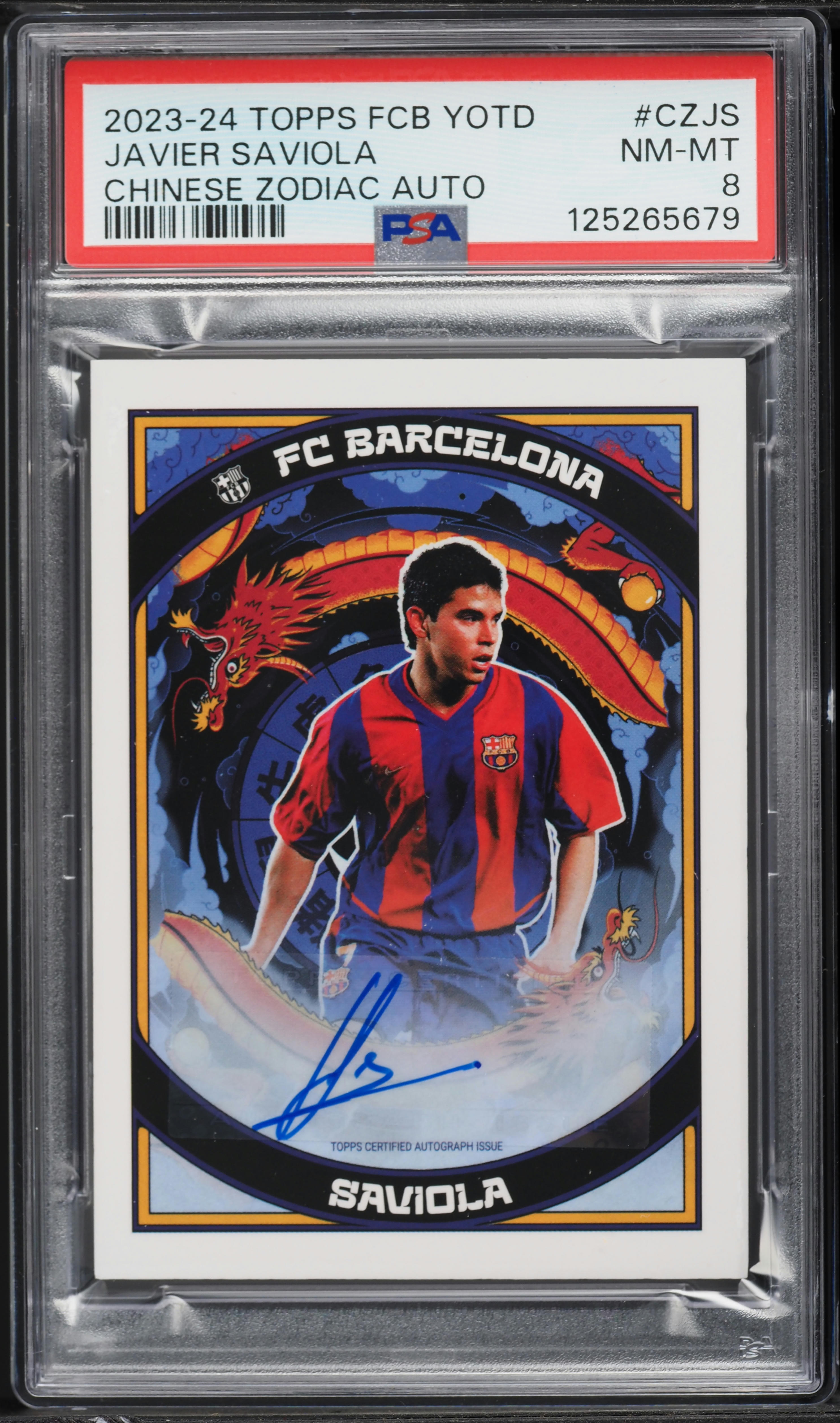2023 Topps FC Barcelona Year Of The Dragon Chinese Zodiac Javier 2023 Topps FC Barcelona Year Of The Dragon Chinese Zodiac Javier