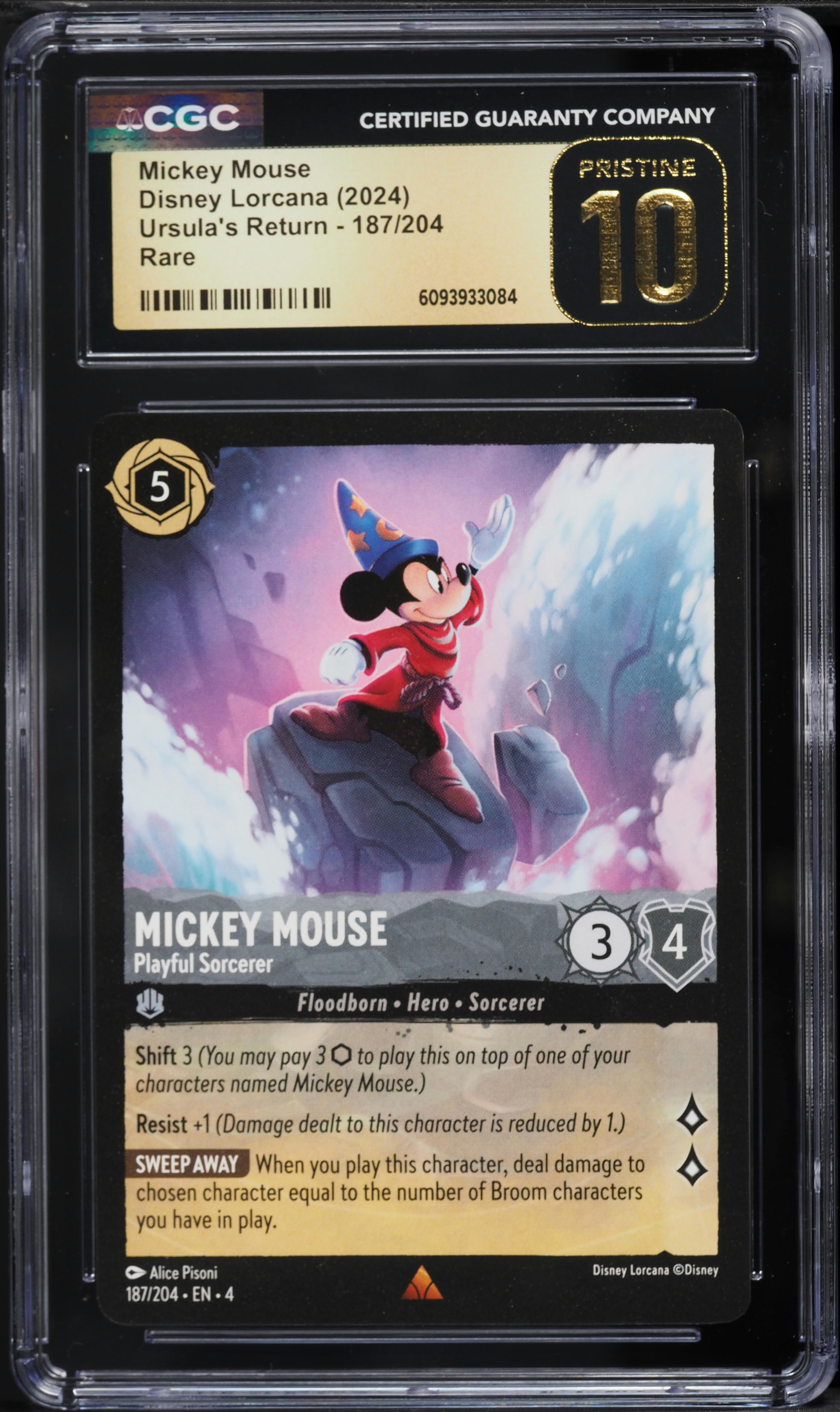 2024 Disney Lorcana Ursula's Return Mickey Mouse Playful Sorcerer