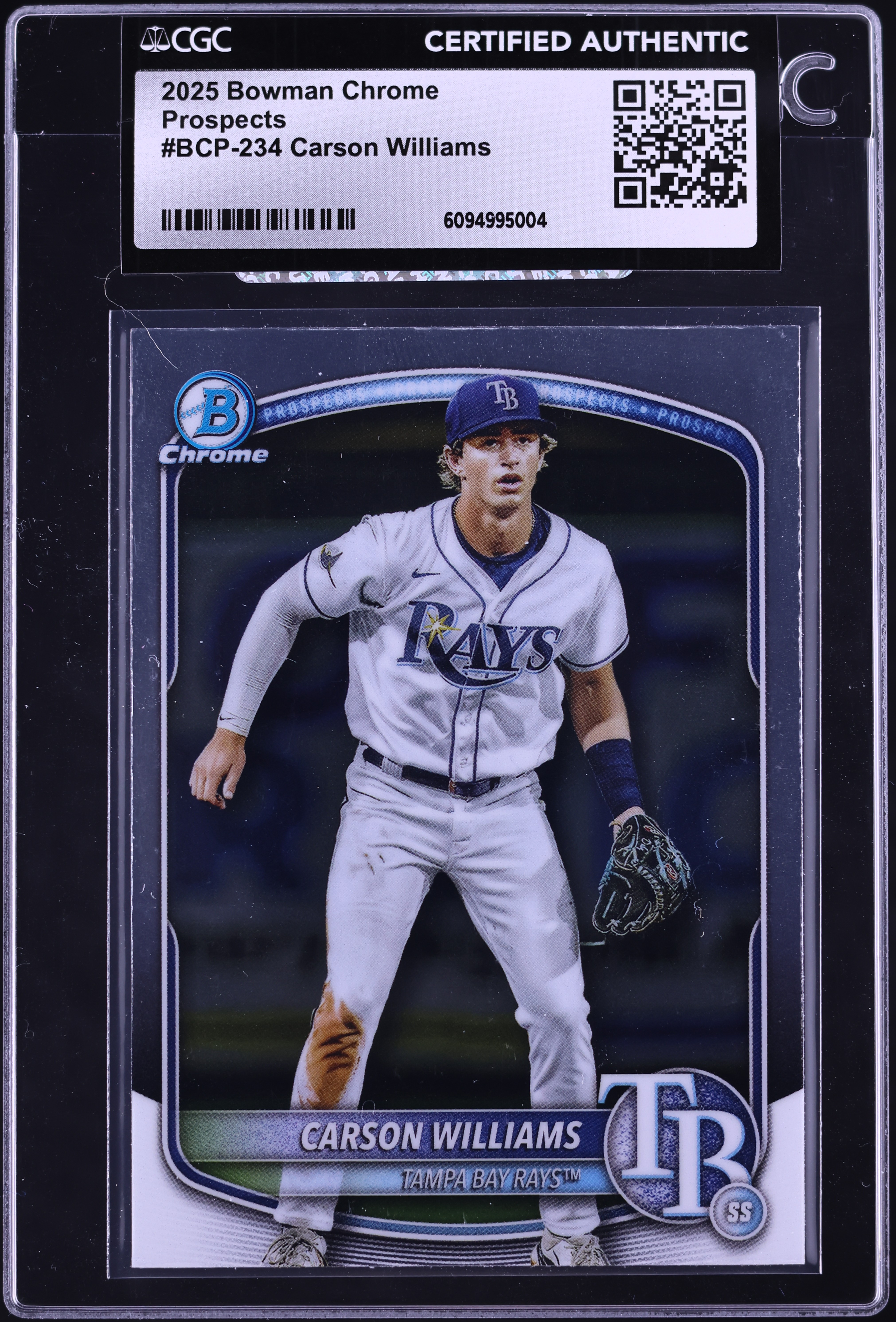 2025 Bowman Chrome Carson Williams ROOKIE #BCP-234 CGC AUTH on 