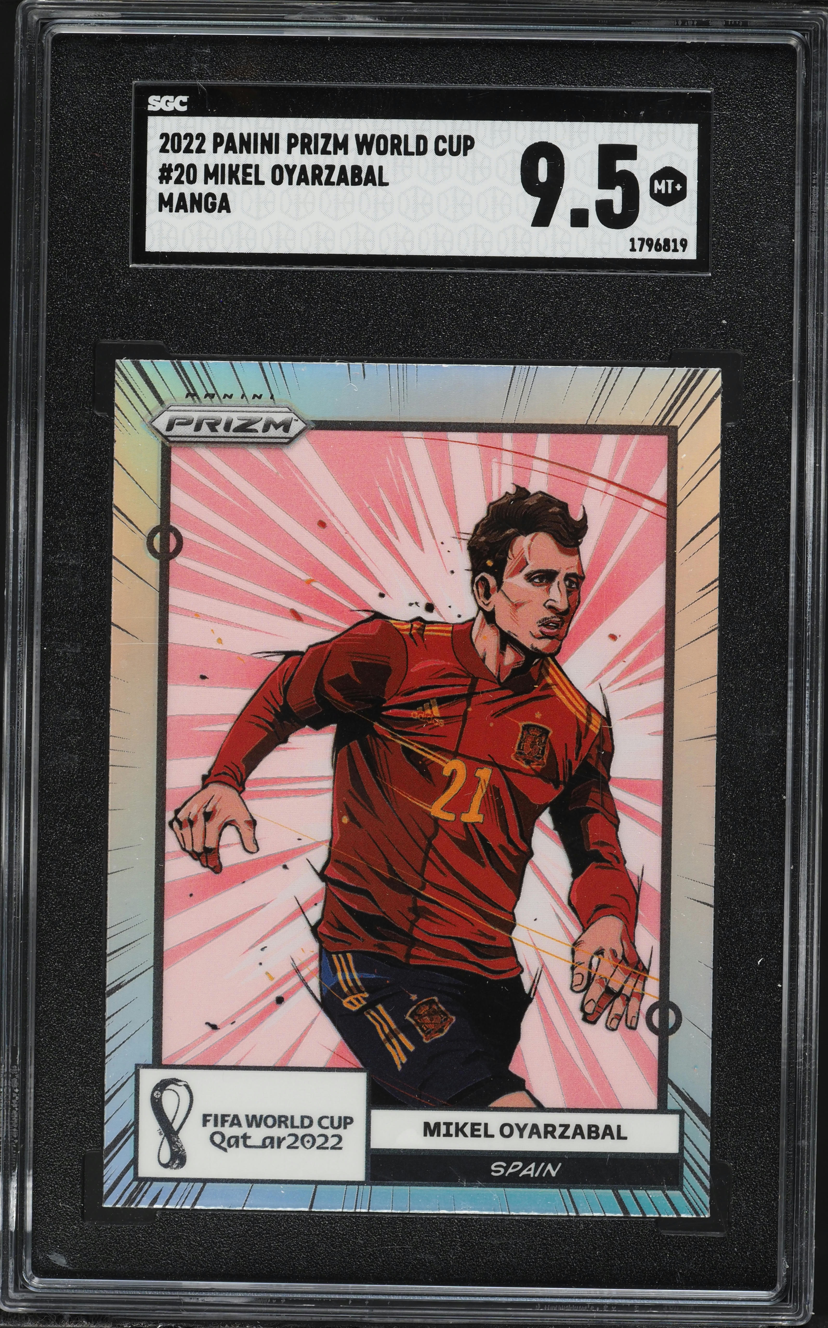 2022 Panini Prizm World Cup Manga Mikel Oyarzabal #20 SGC 9.5