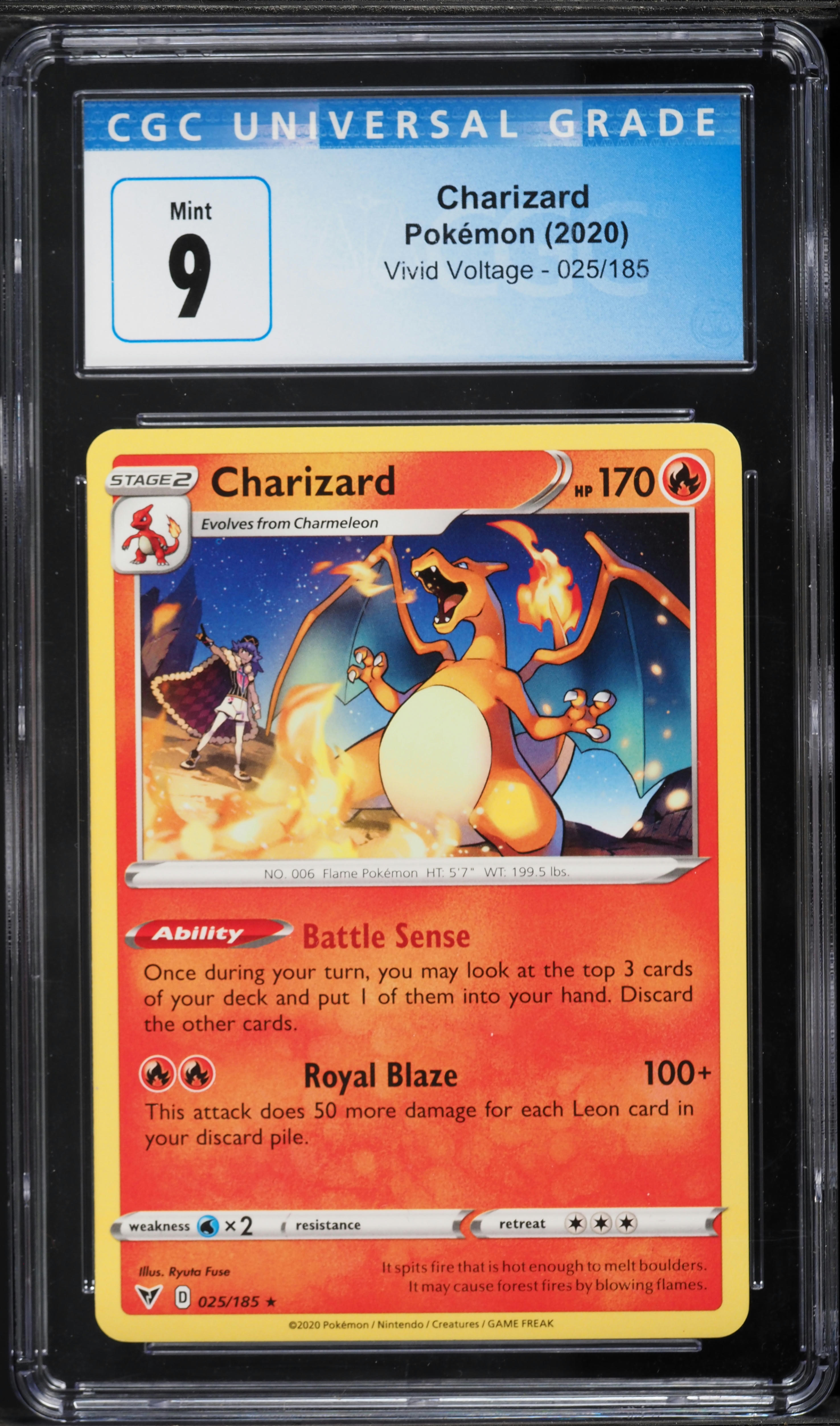 charizard pokemon card 025 185 25/185 - Vivid Voltage Colorless Retreat Cost Charizard Fase2 025/185 Voltaje Vivido