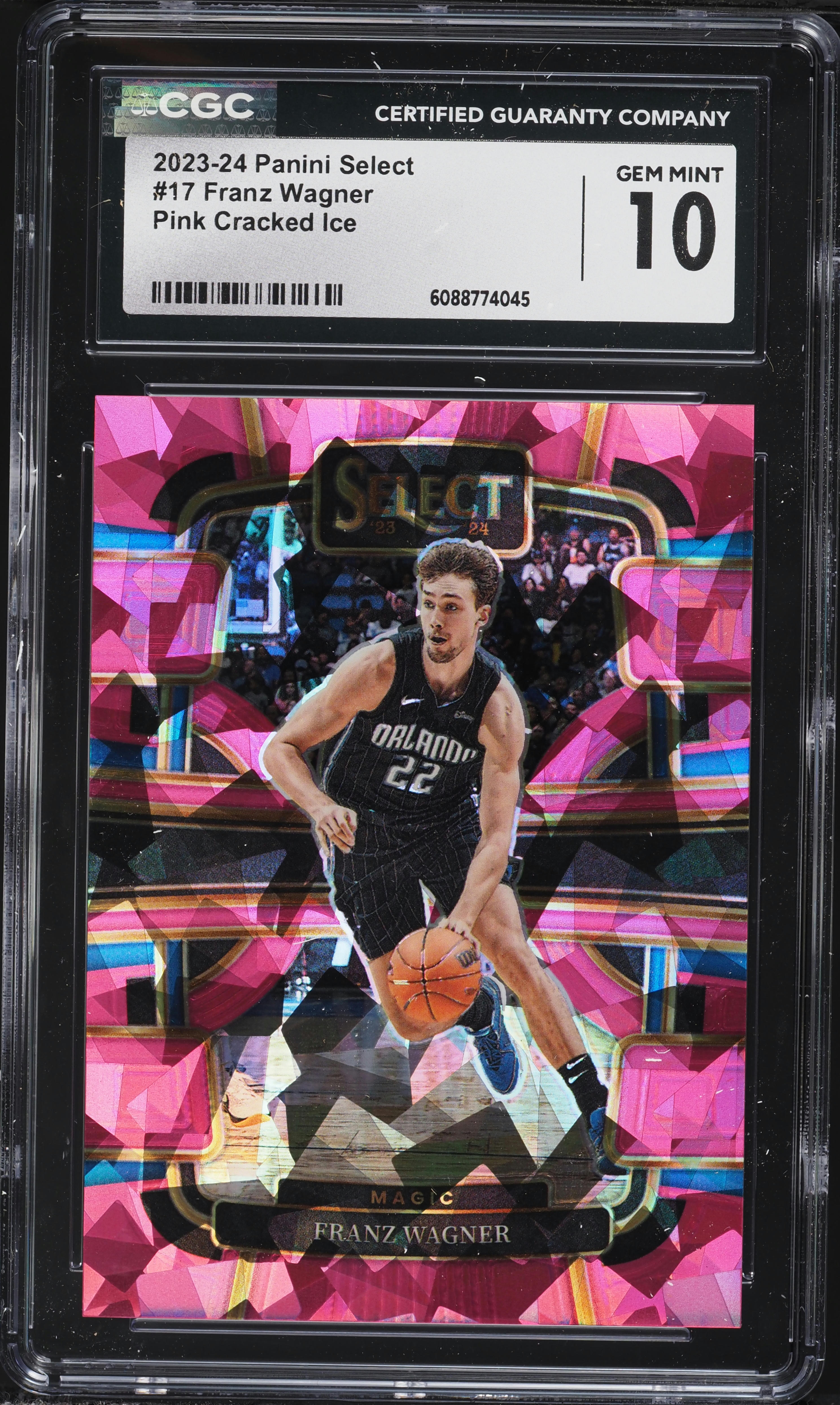 2023 Select Concourse Pink Cracked Ice Prizm Franz Wagner /99 #17