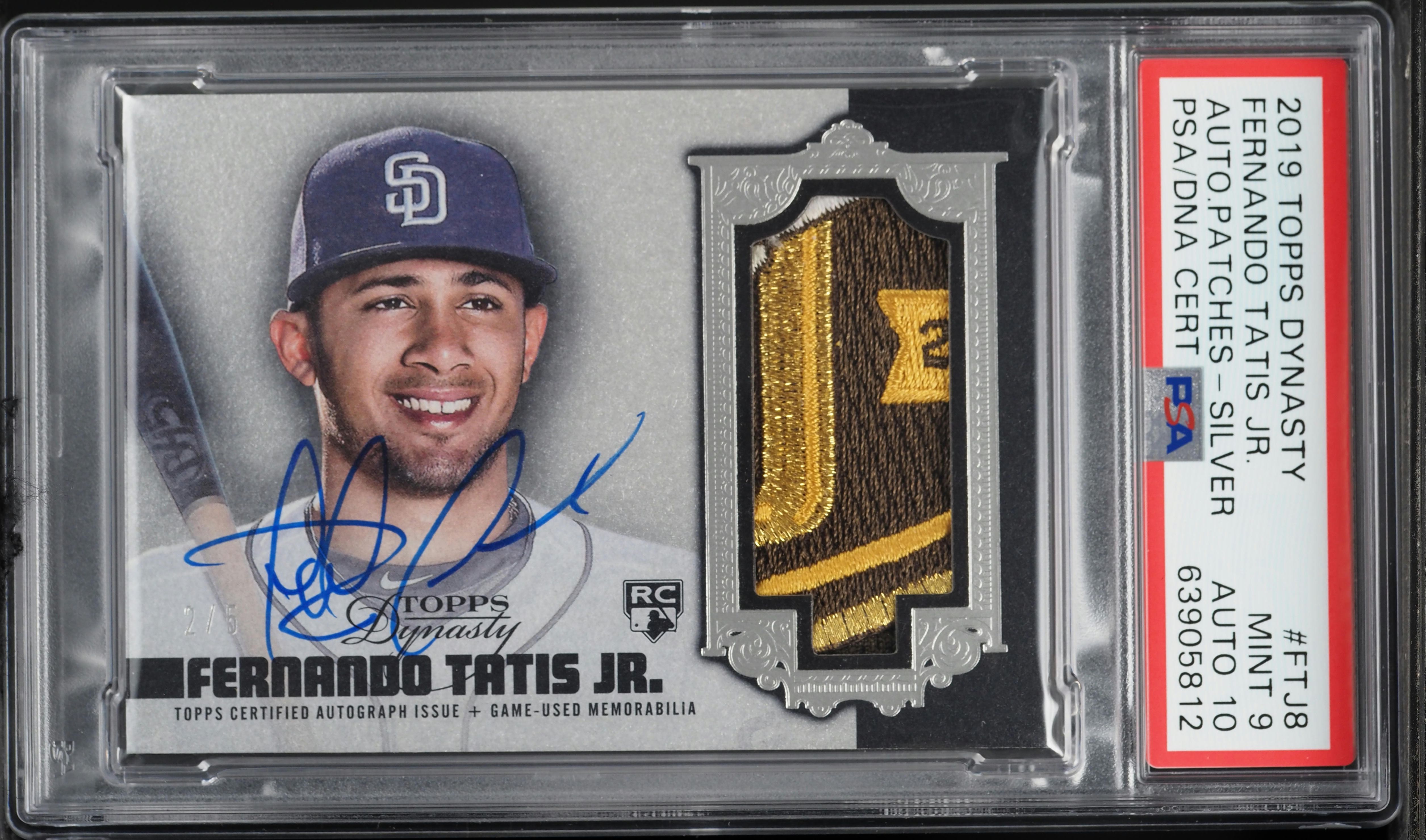 2019 Topps Dynasty Silver Fernando Tatis Jr. ROOKIE PATCH AUTO /5